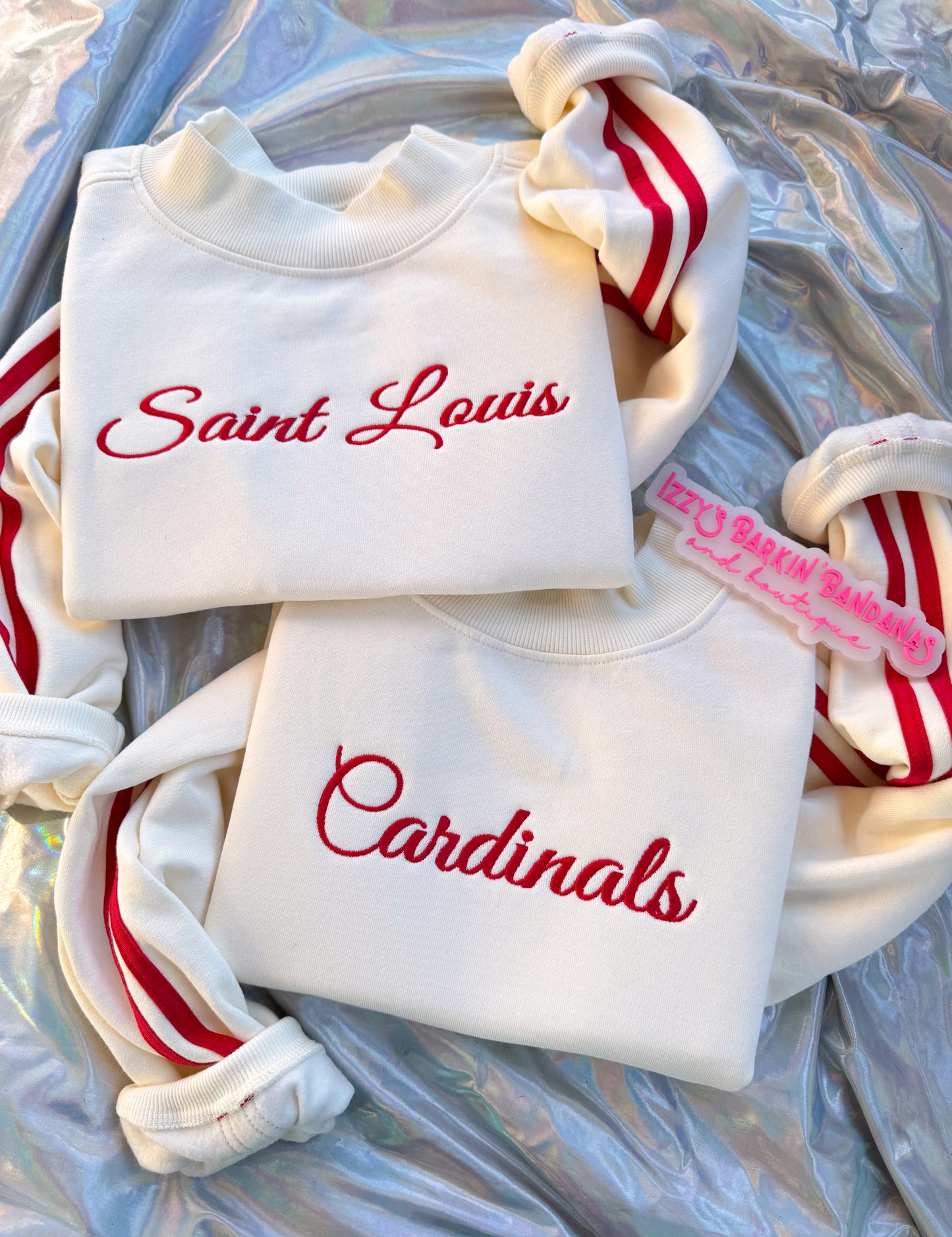 Vintage Style STL Embroidered Crewneck