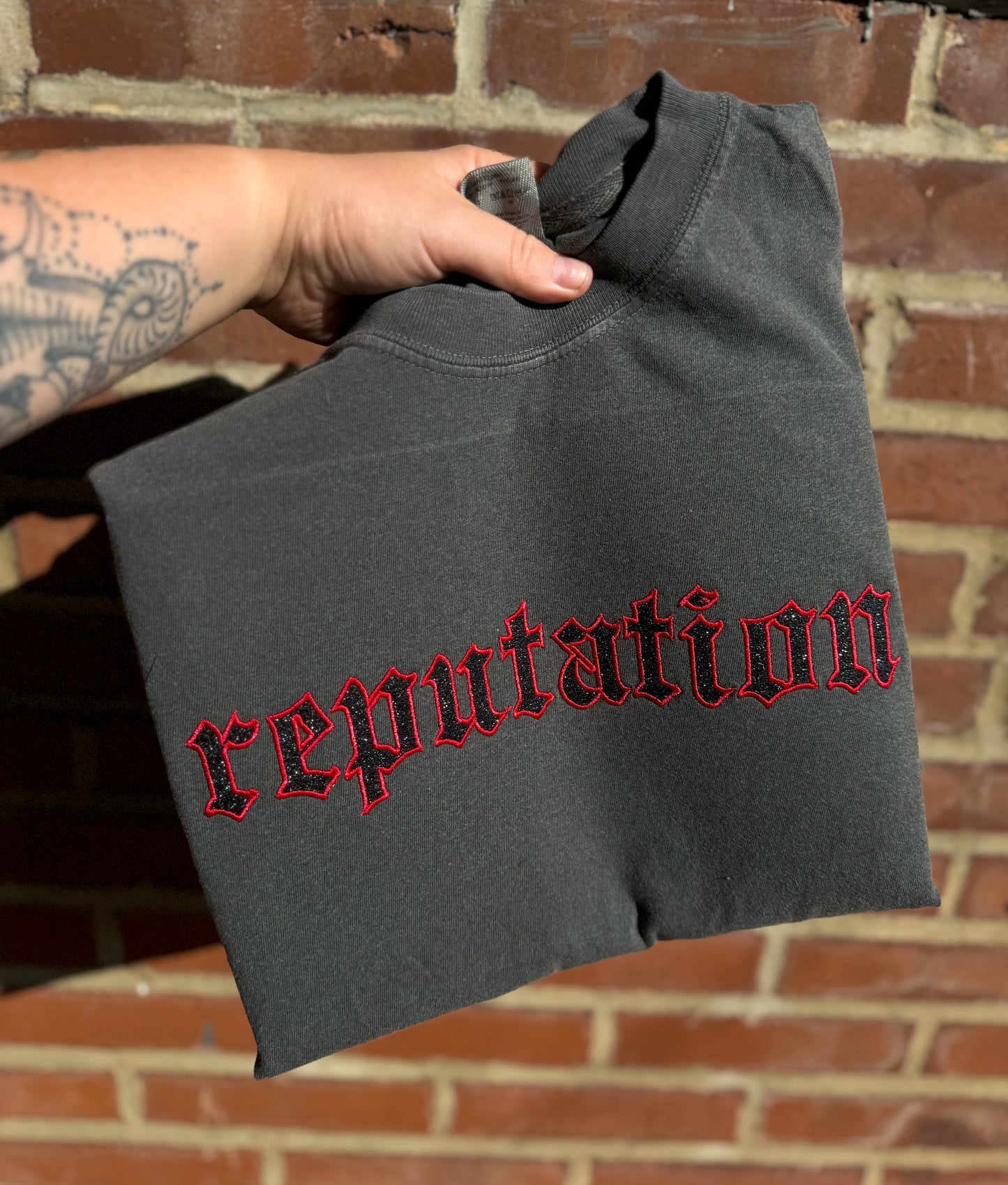 Reputation Glitter Tee/Crewneck