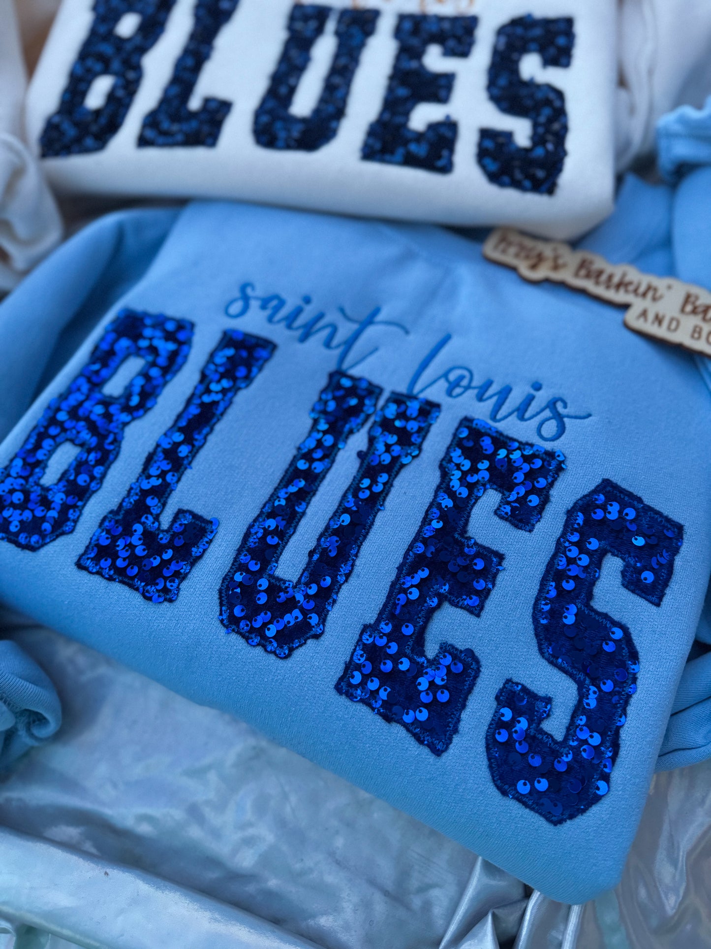 STL Hockey Sequin Crewneck