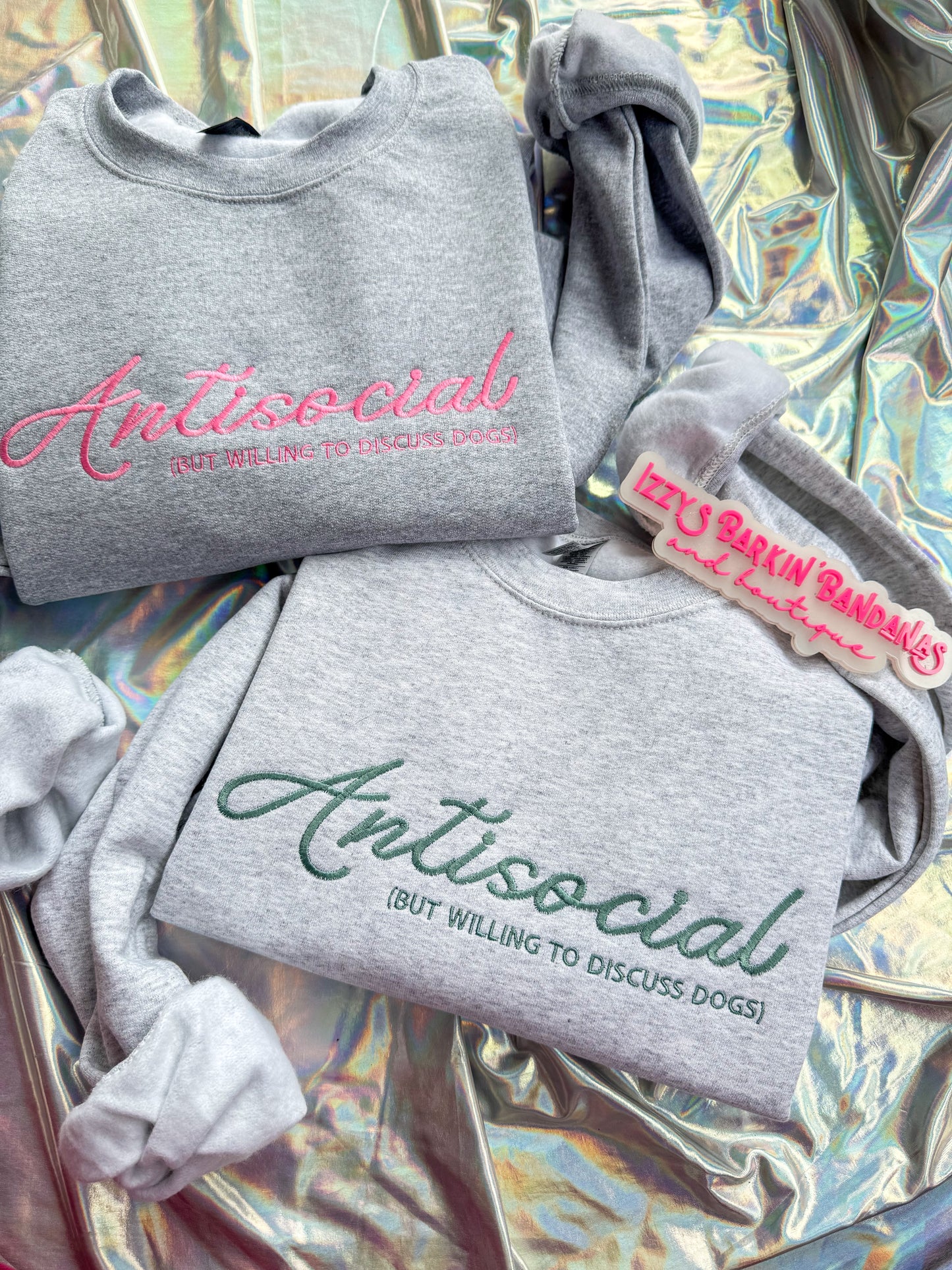 Antisocial (But willing to dicuss dogs) Crewneck