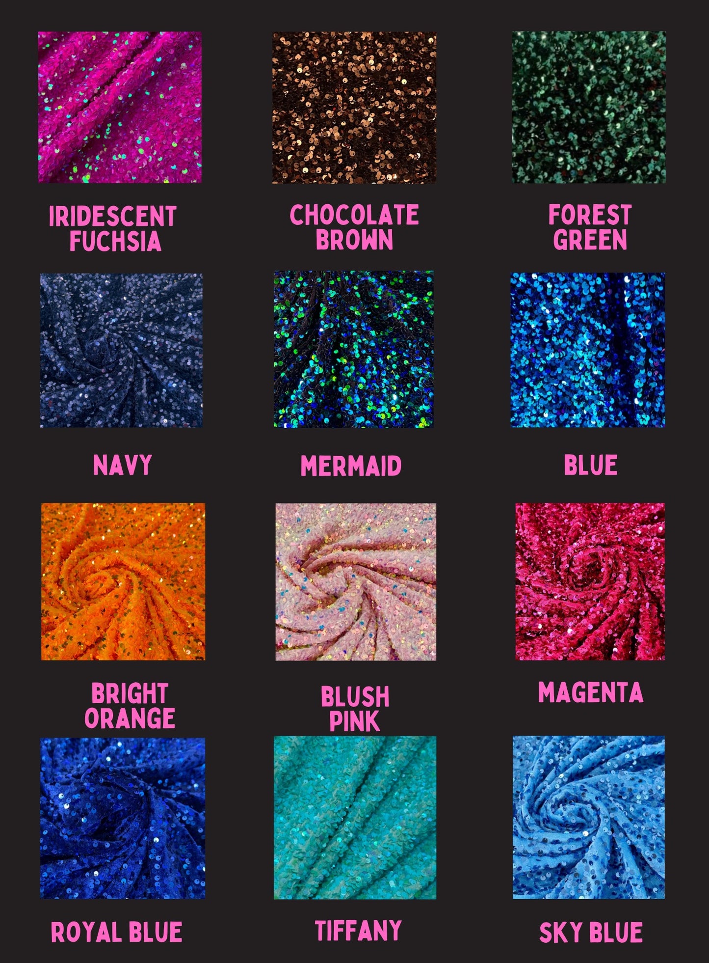 CUSTOM WORD Sequin Crewneck