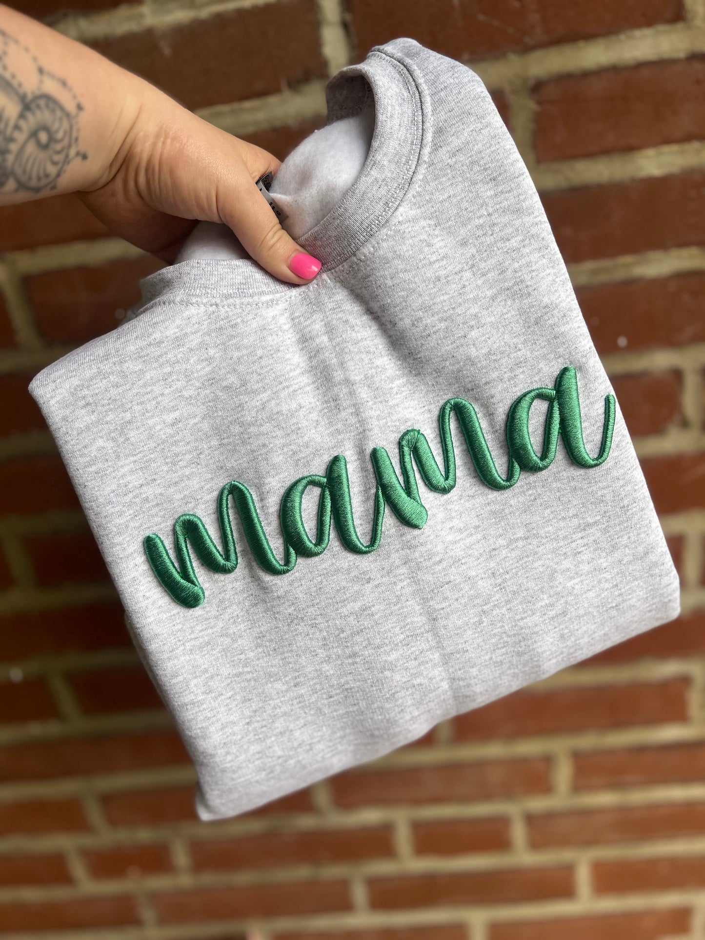 Mama 3D Puff Crewneck
