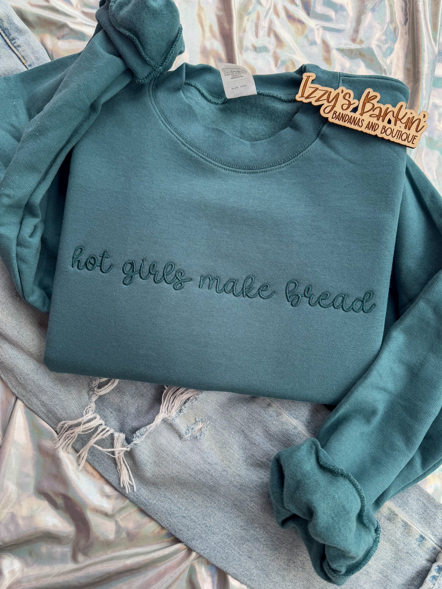 Hot Girls Make Bread Crewneck