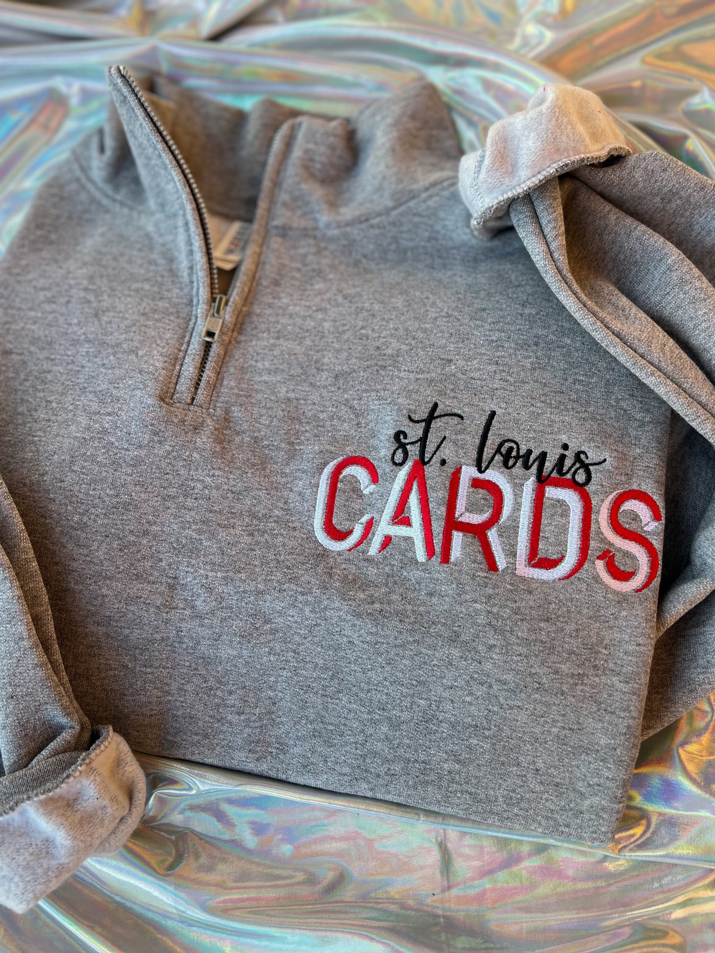 Two Tone Team Crewneck/Quarter Zip