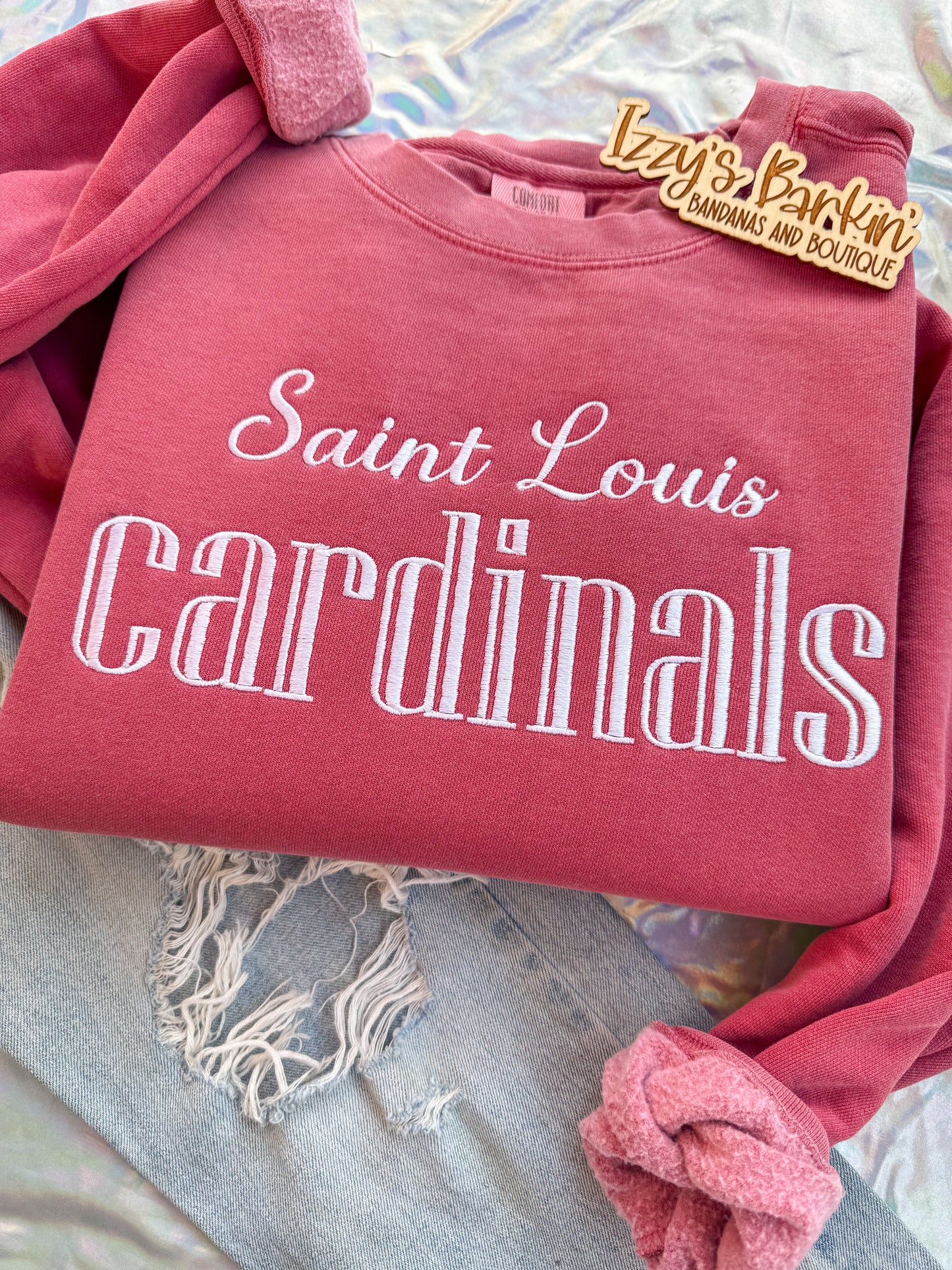 Comfort Colors Saint Louis Baseball Crewneck