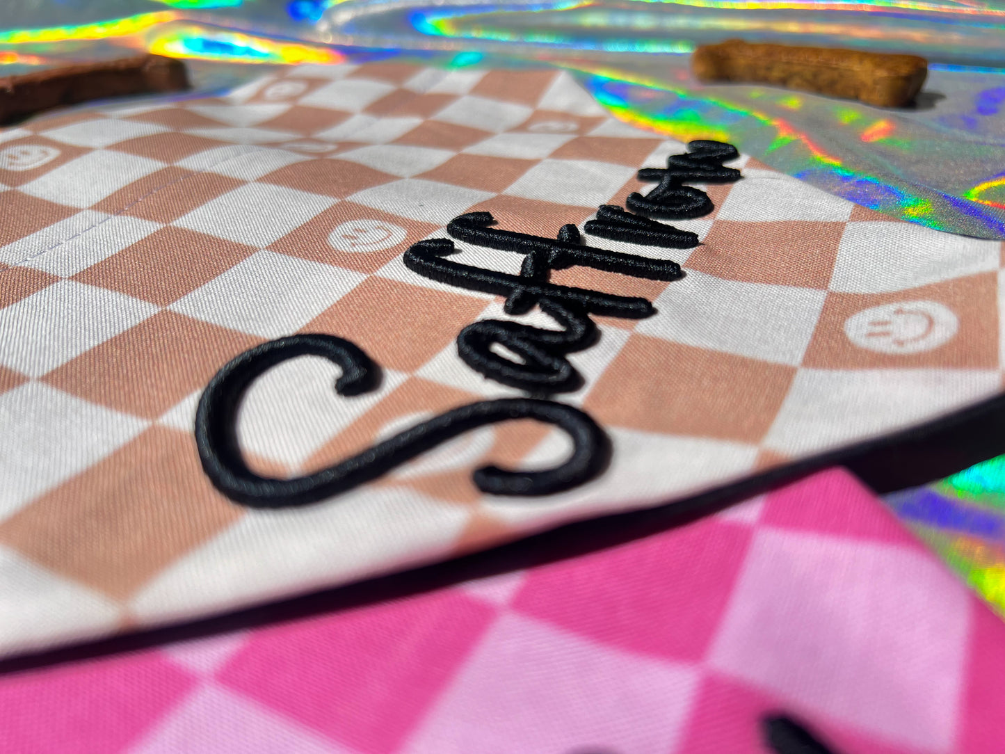 3D Embroidered Dog Bandana
