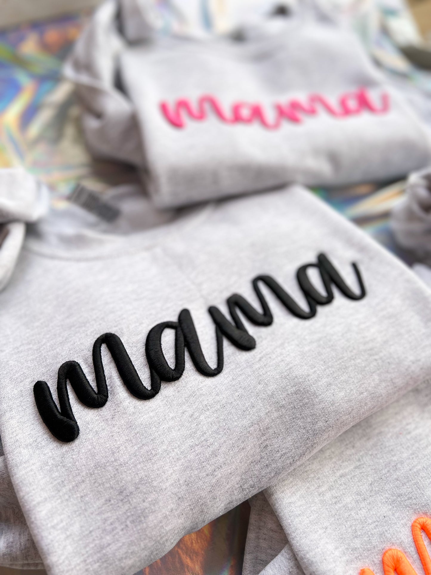 Mama 3D Puff Crewneck
