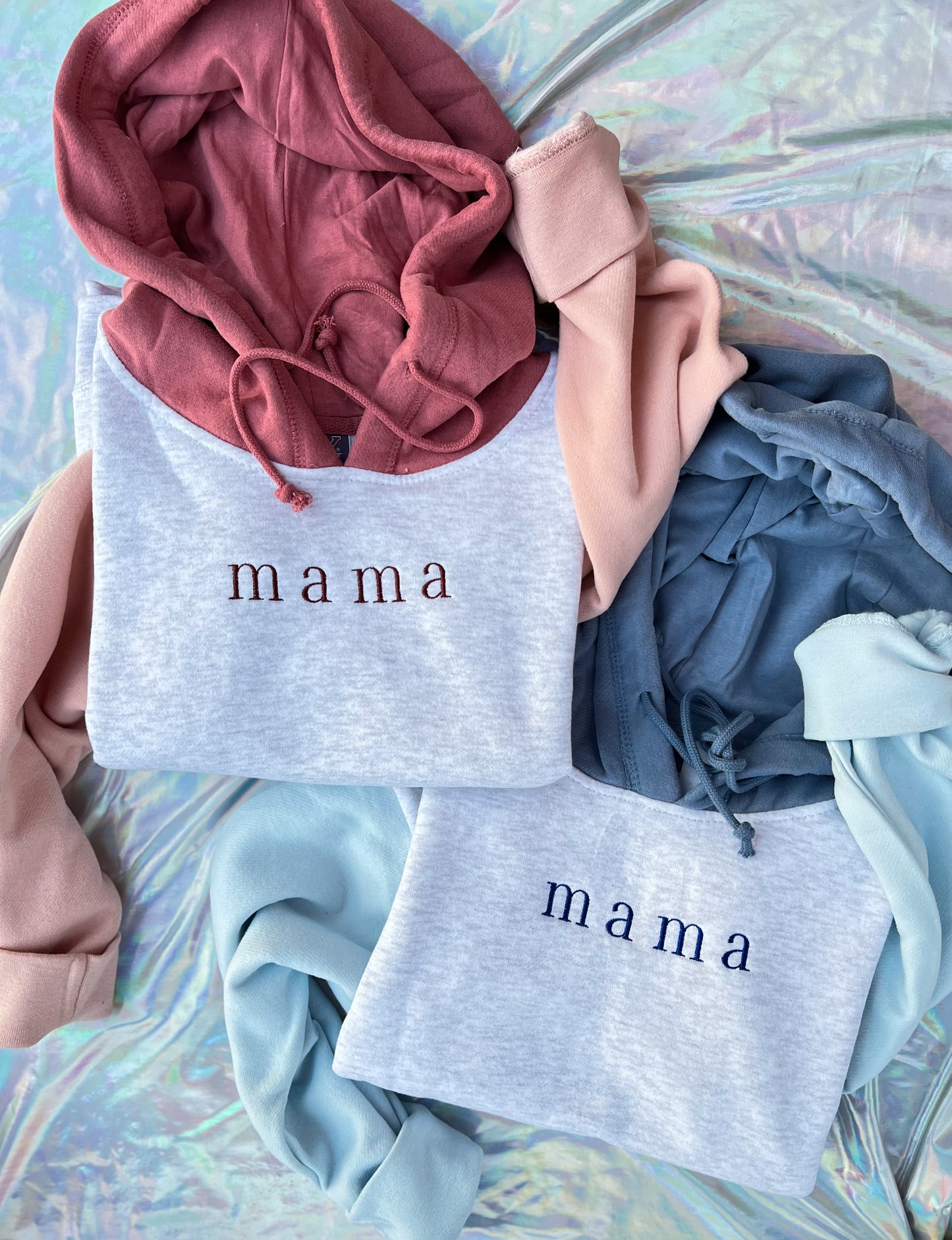 Colorblocked mama (customizable) Hoodie
