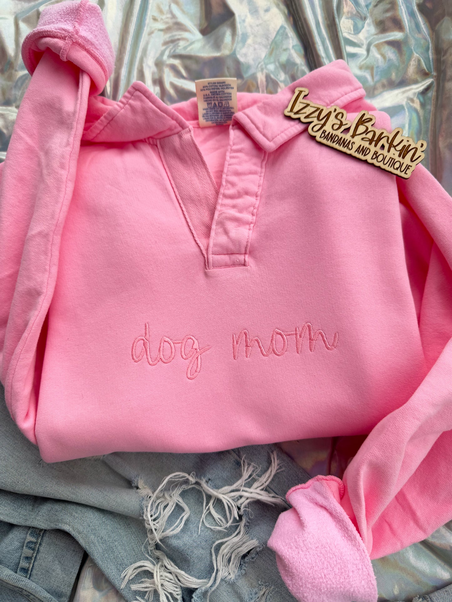 Collared Monochromatic Crewneck