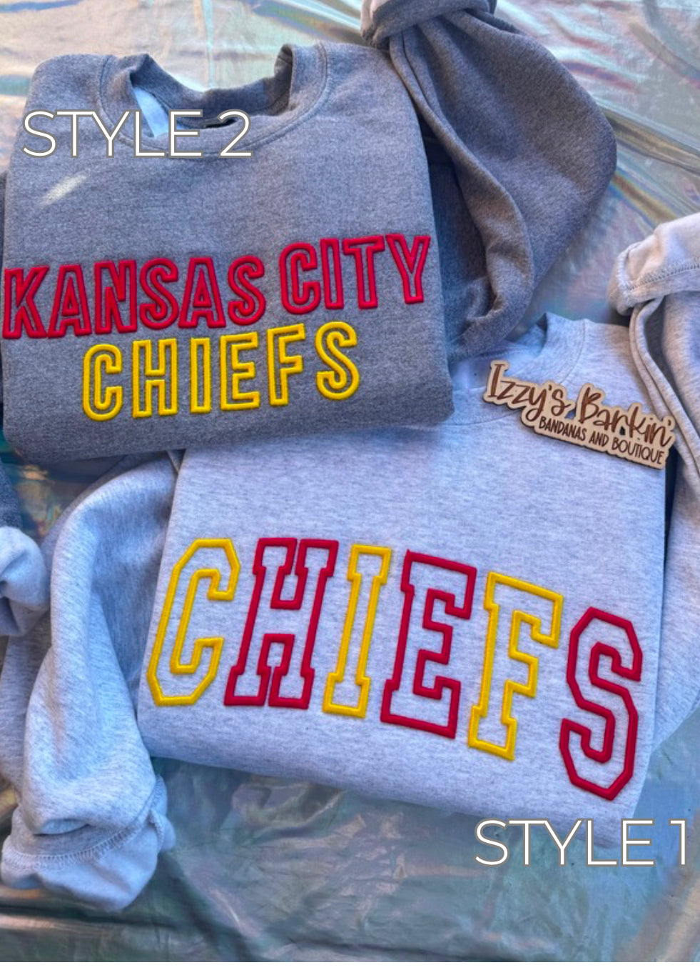 3D Puff KC Embroidered Crewneck