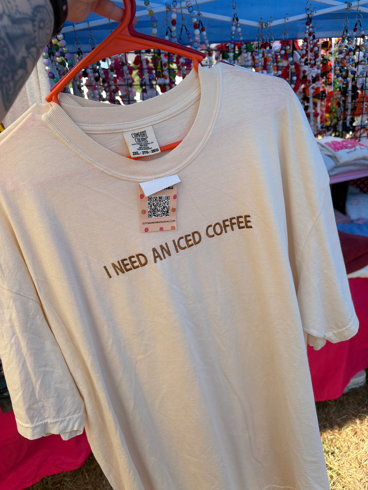 2XL I need an iced coffee tee