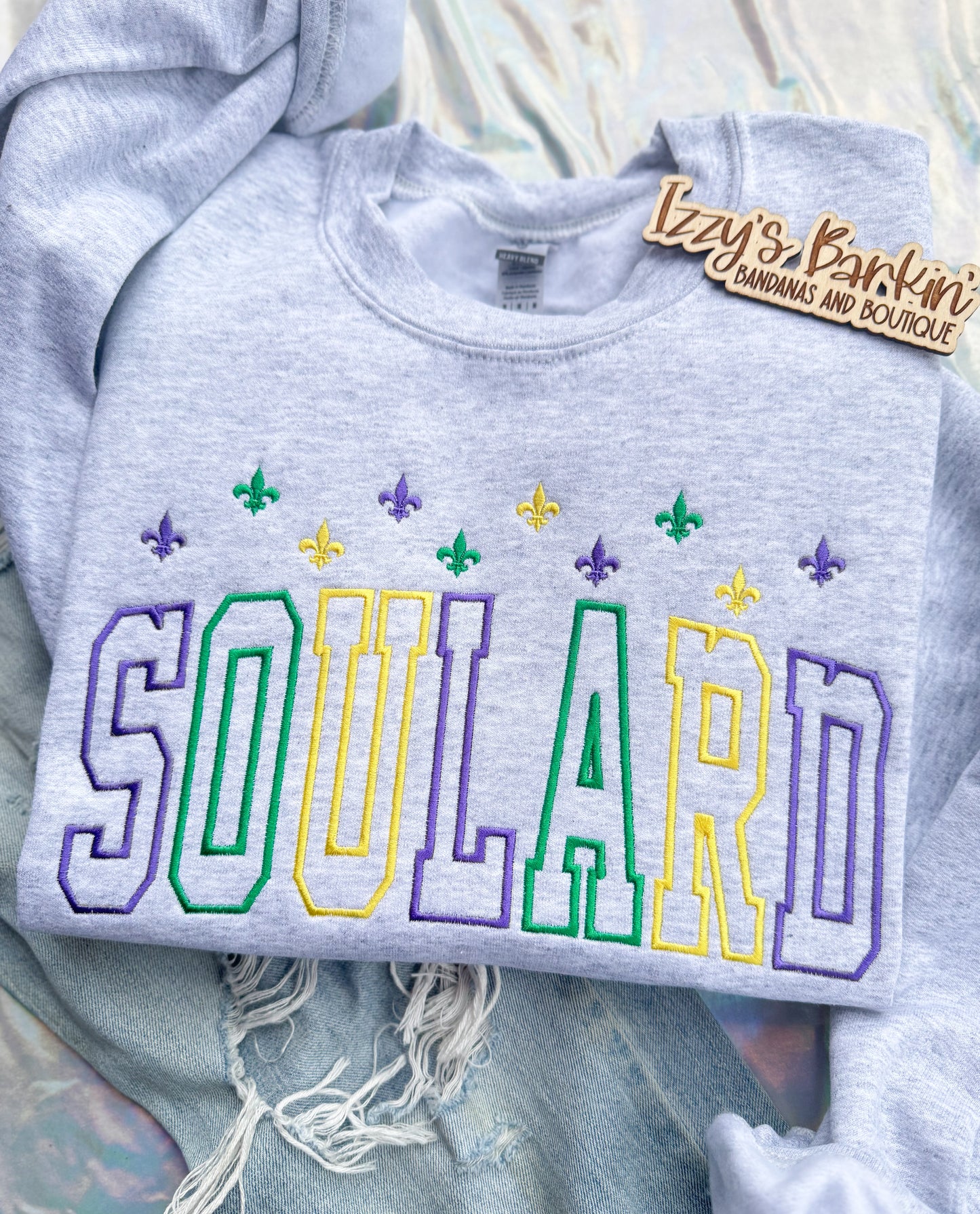 Soulard with Mini fleur-de-lis Crewneck