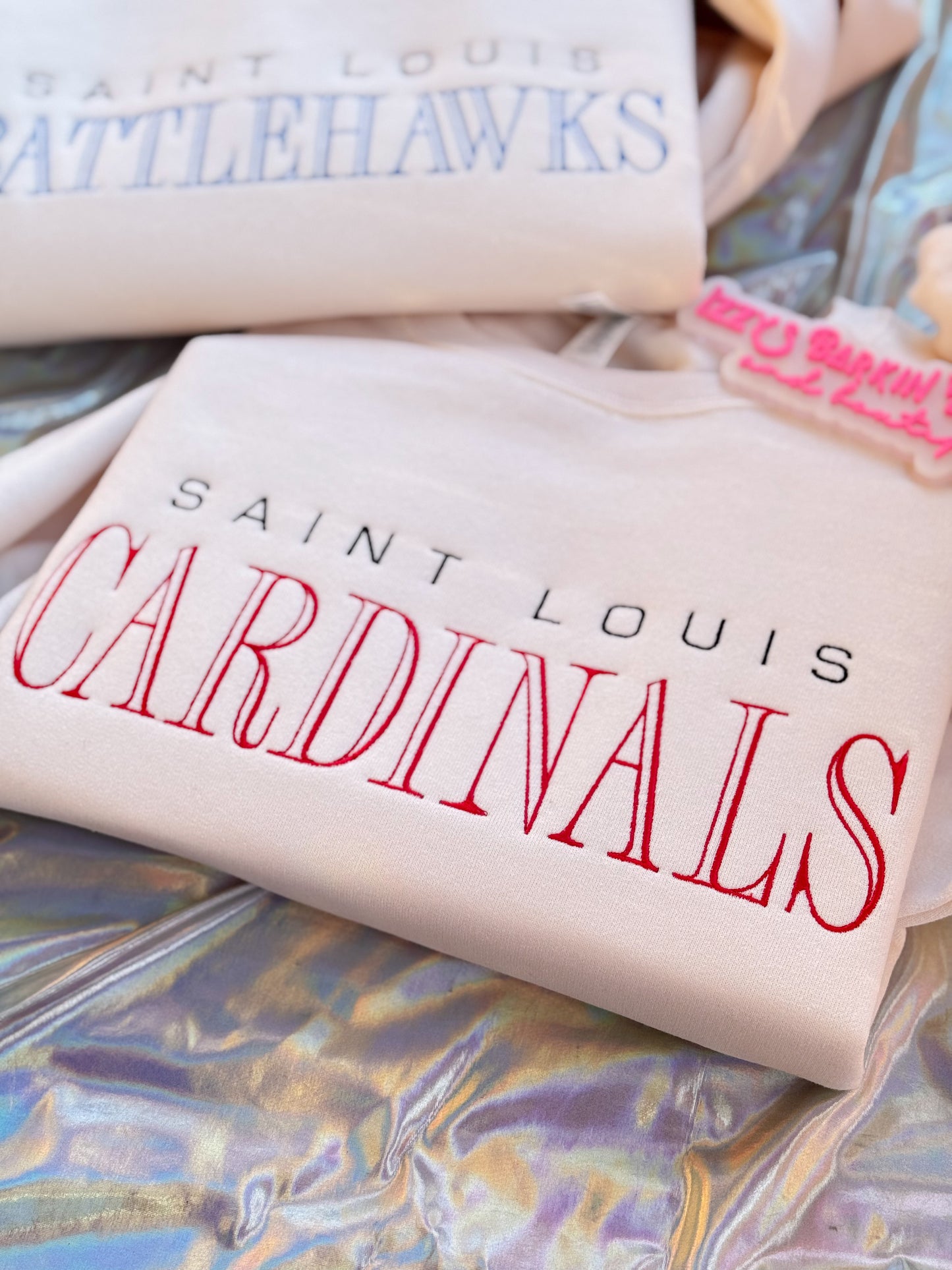 Vintage Font Sports Team Crewneck (customizable)
