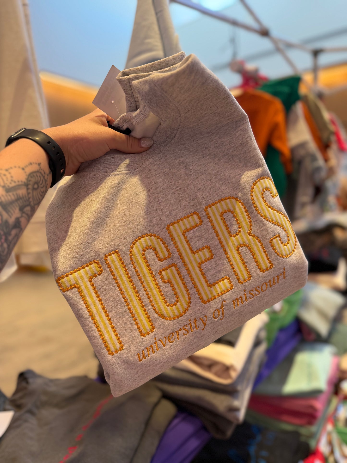 Striped TIGERS Crewneck