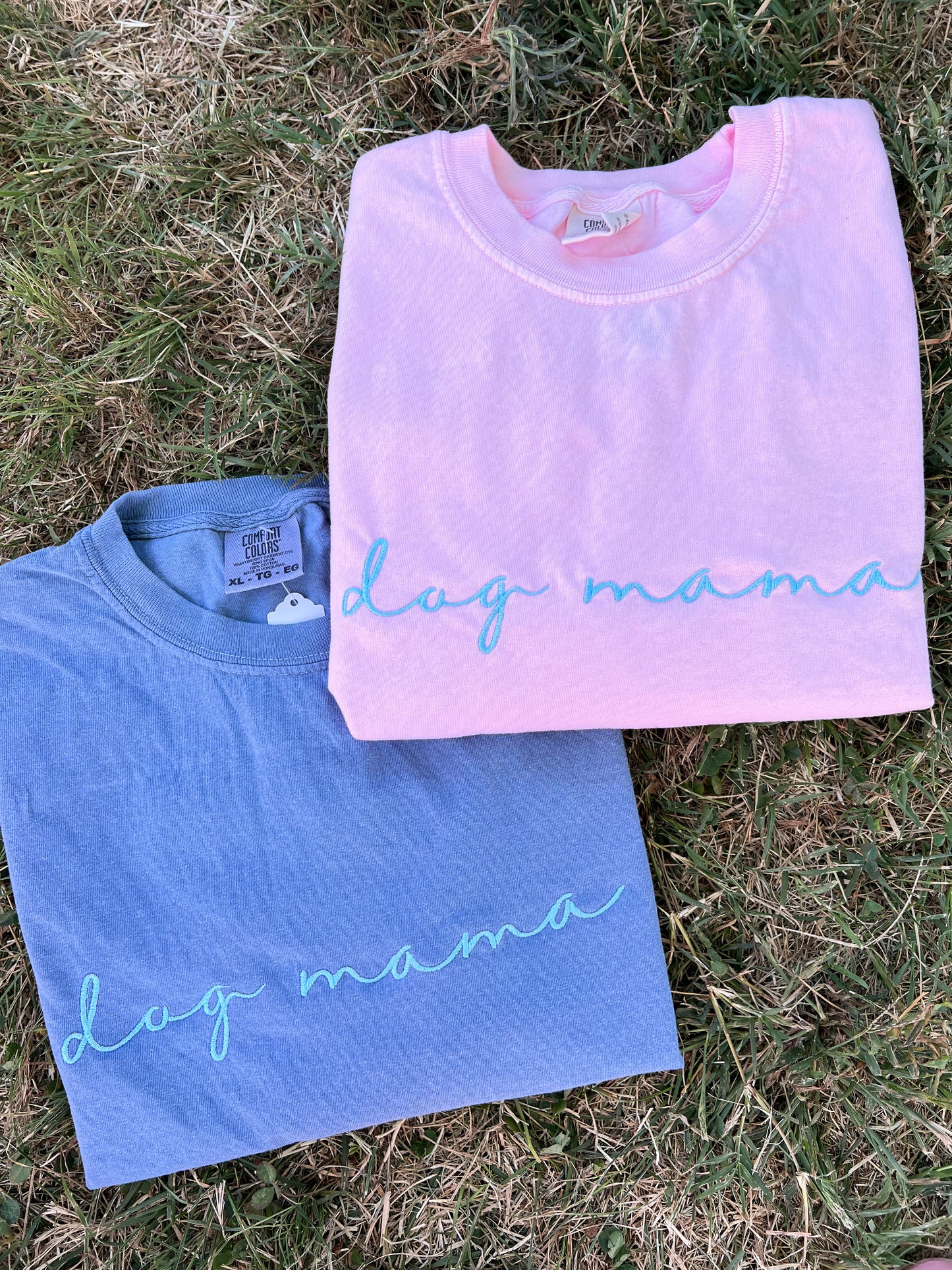 Dog Mama Embroidered Tee