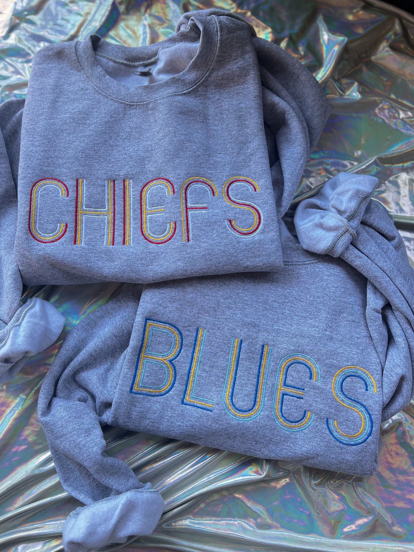 Three Line Sports Embroidered Crewneck