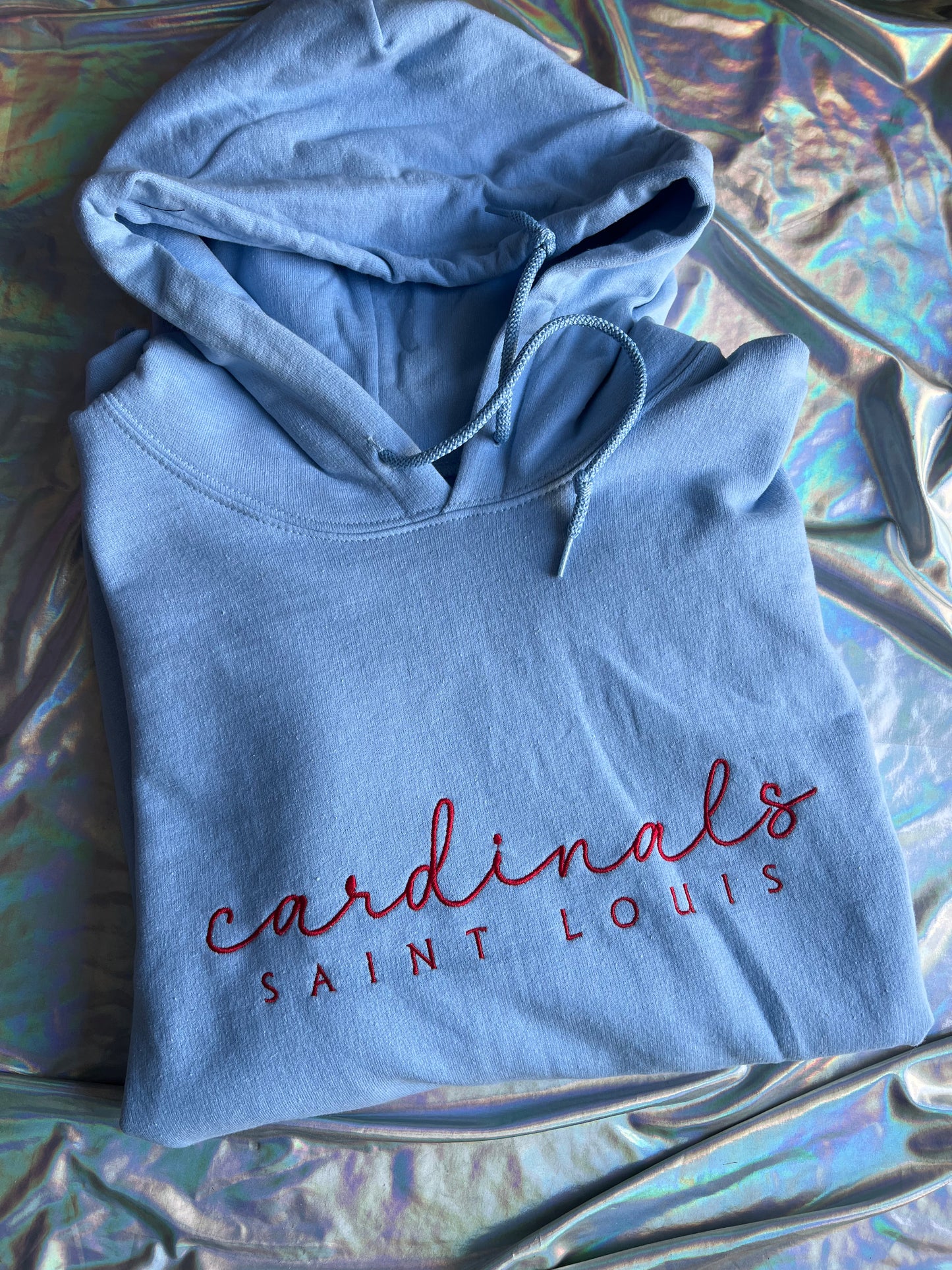 Large Blue Cardinals Hoodie