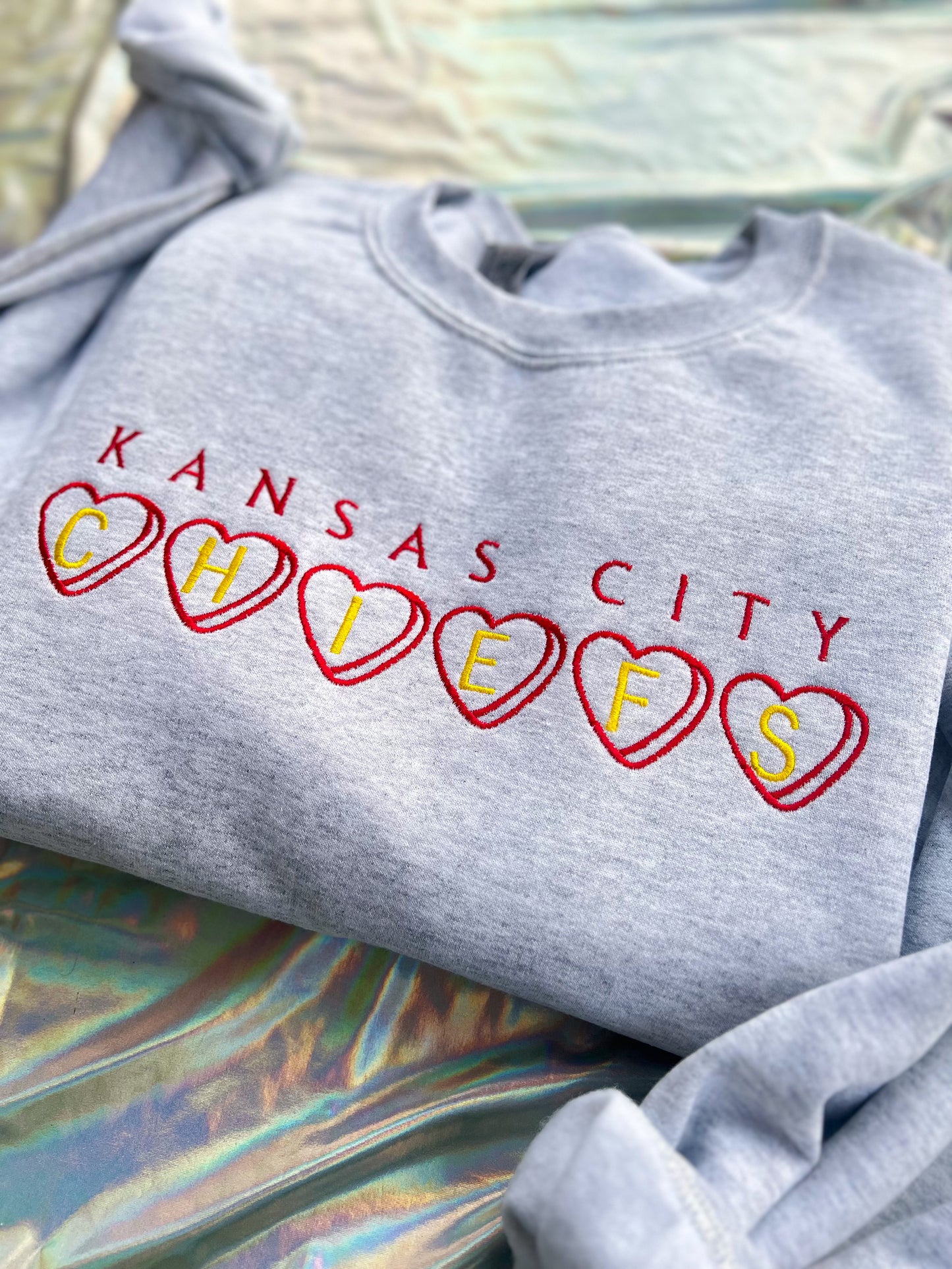 KC Candy Hearts Crewneck
