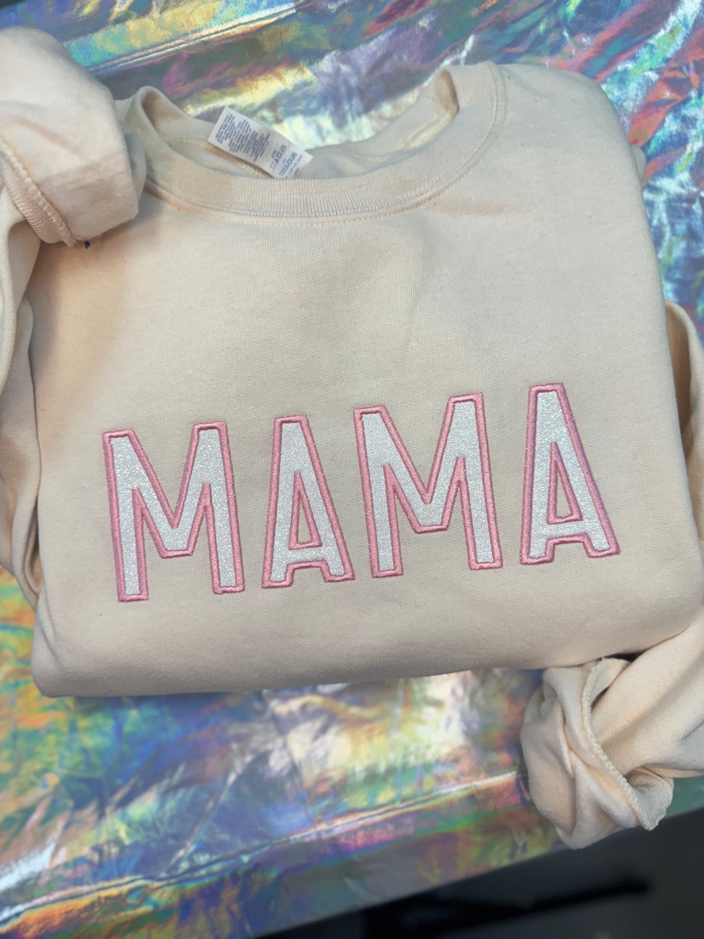 MAMA Glitter Crewneck