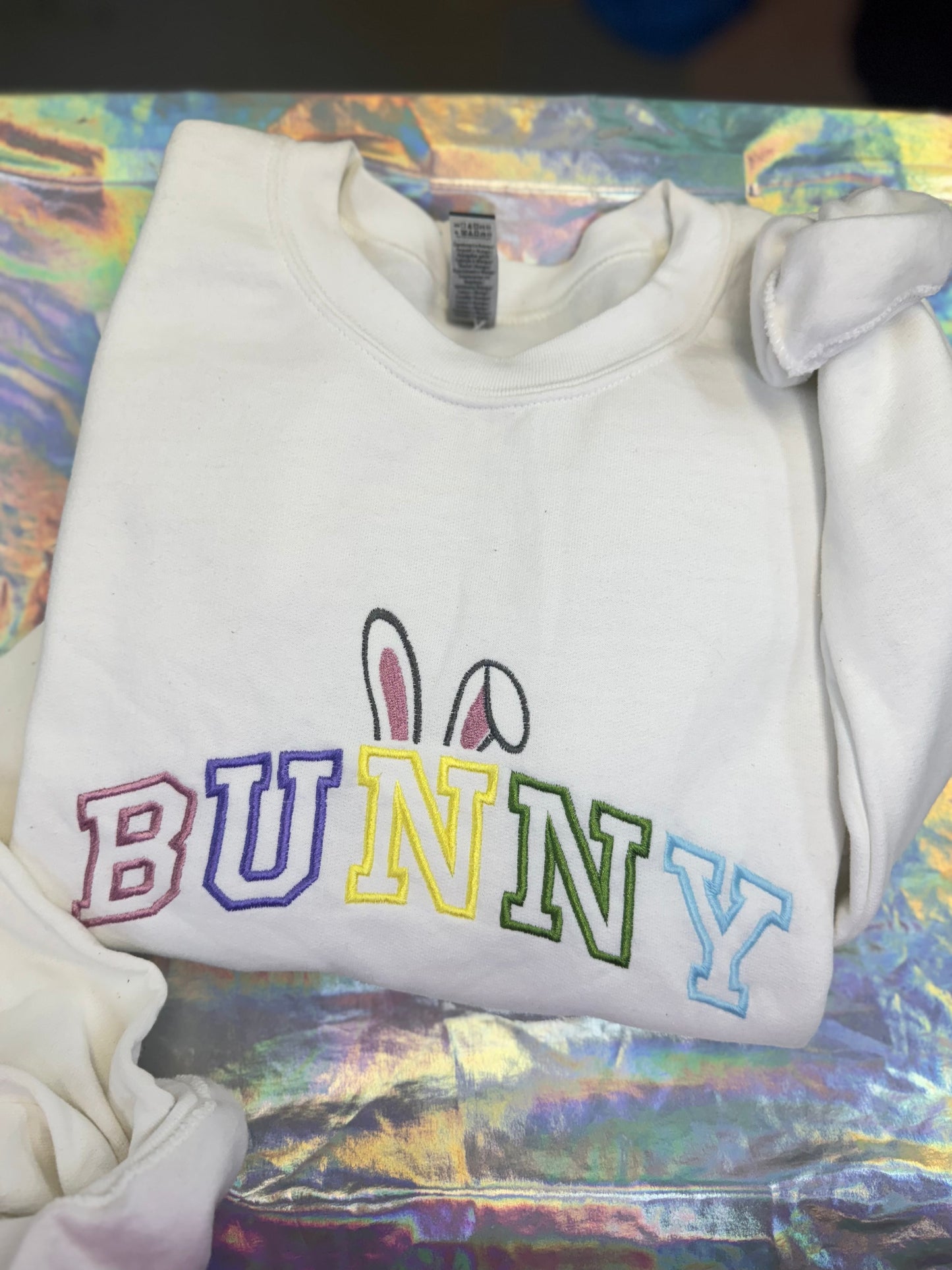 White BUNNY Crewneck