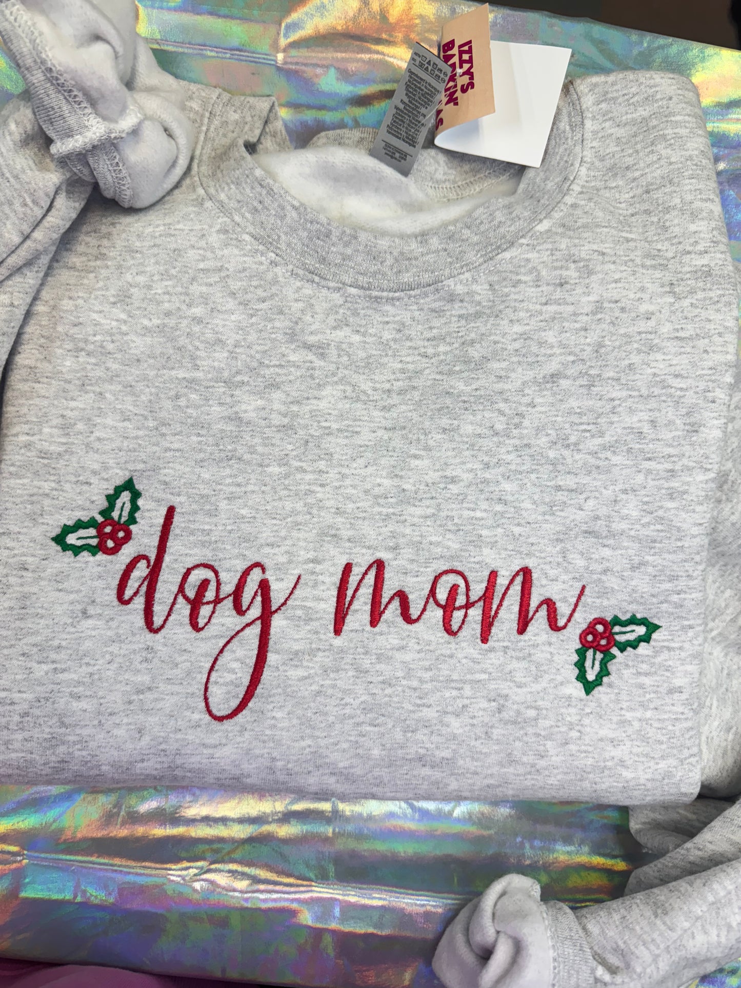 2XL Dog Mom Holly Crewneck