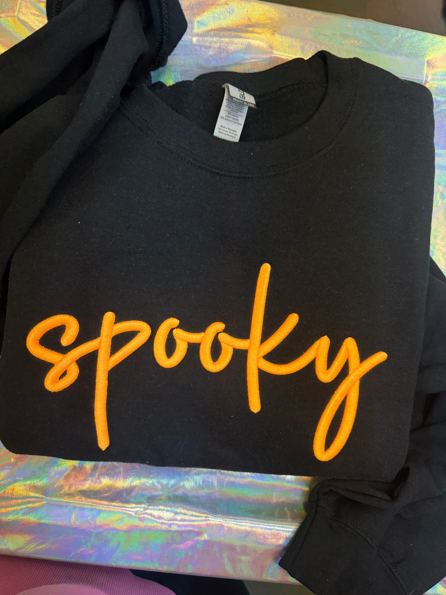 2XL 3D Spooky Crewneck