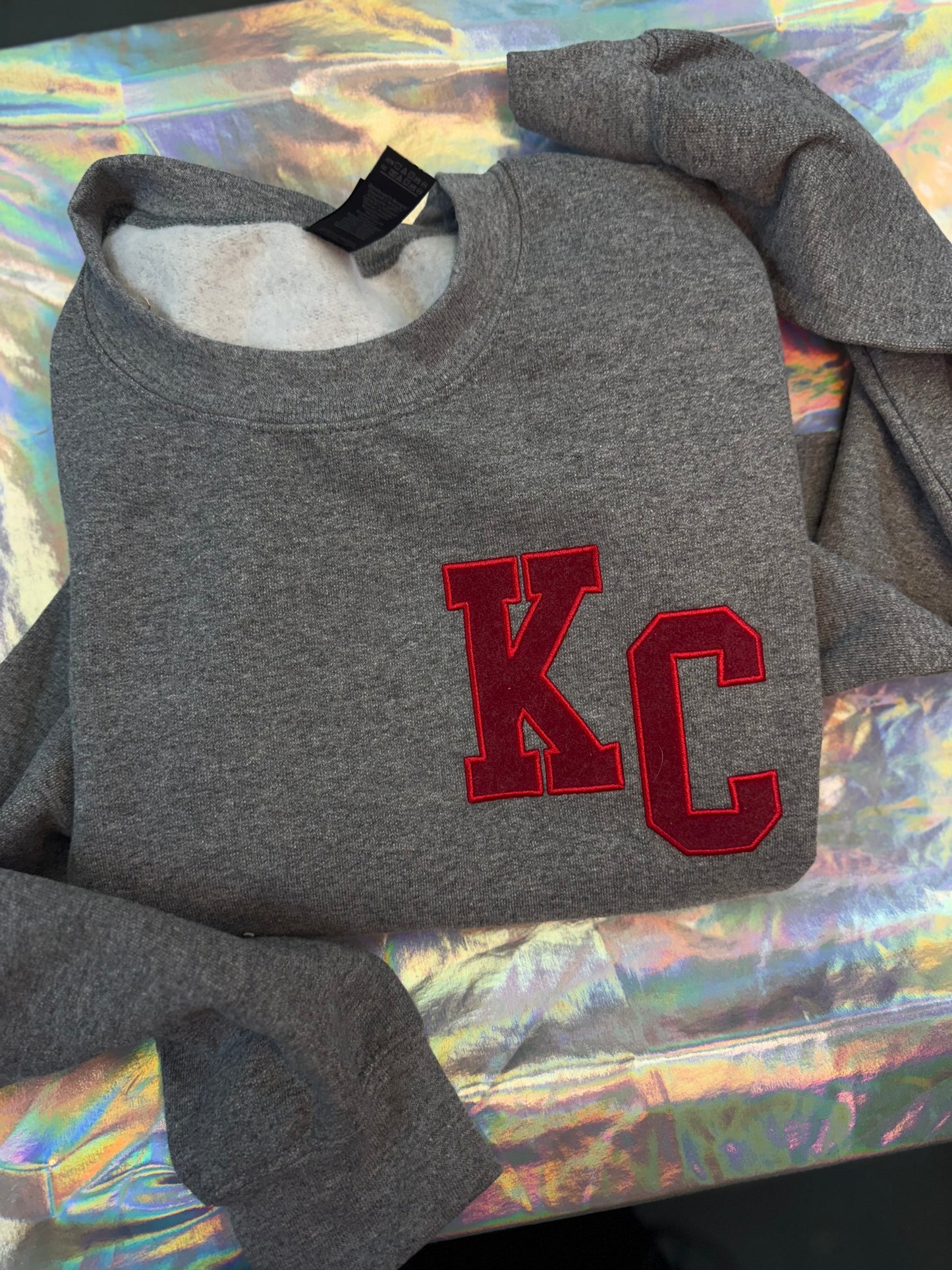 KC Suede Crewneck
