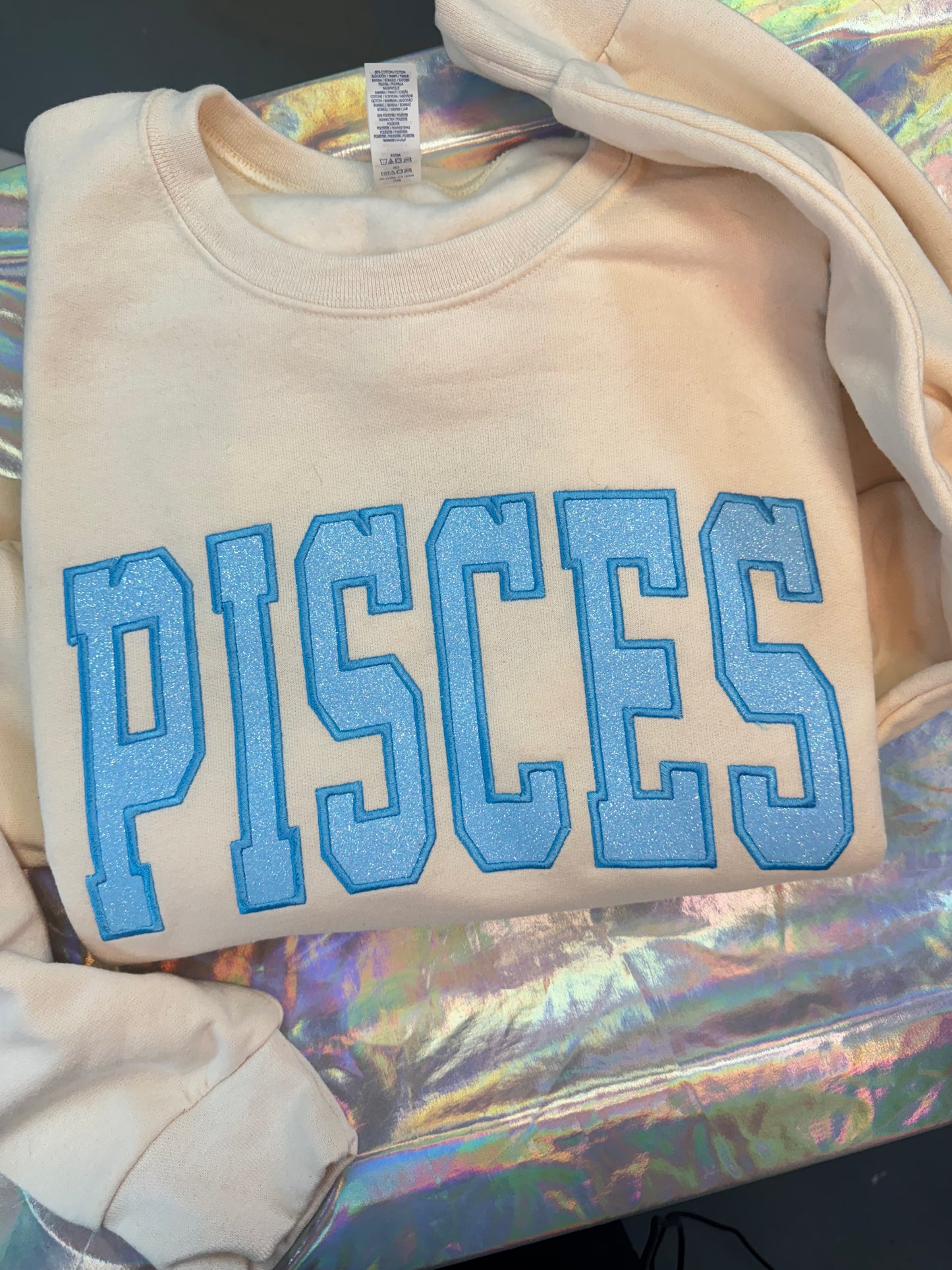 Pisces Glitter Crewneck