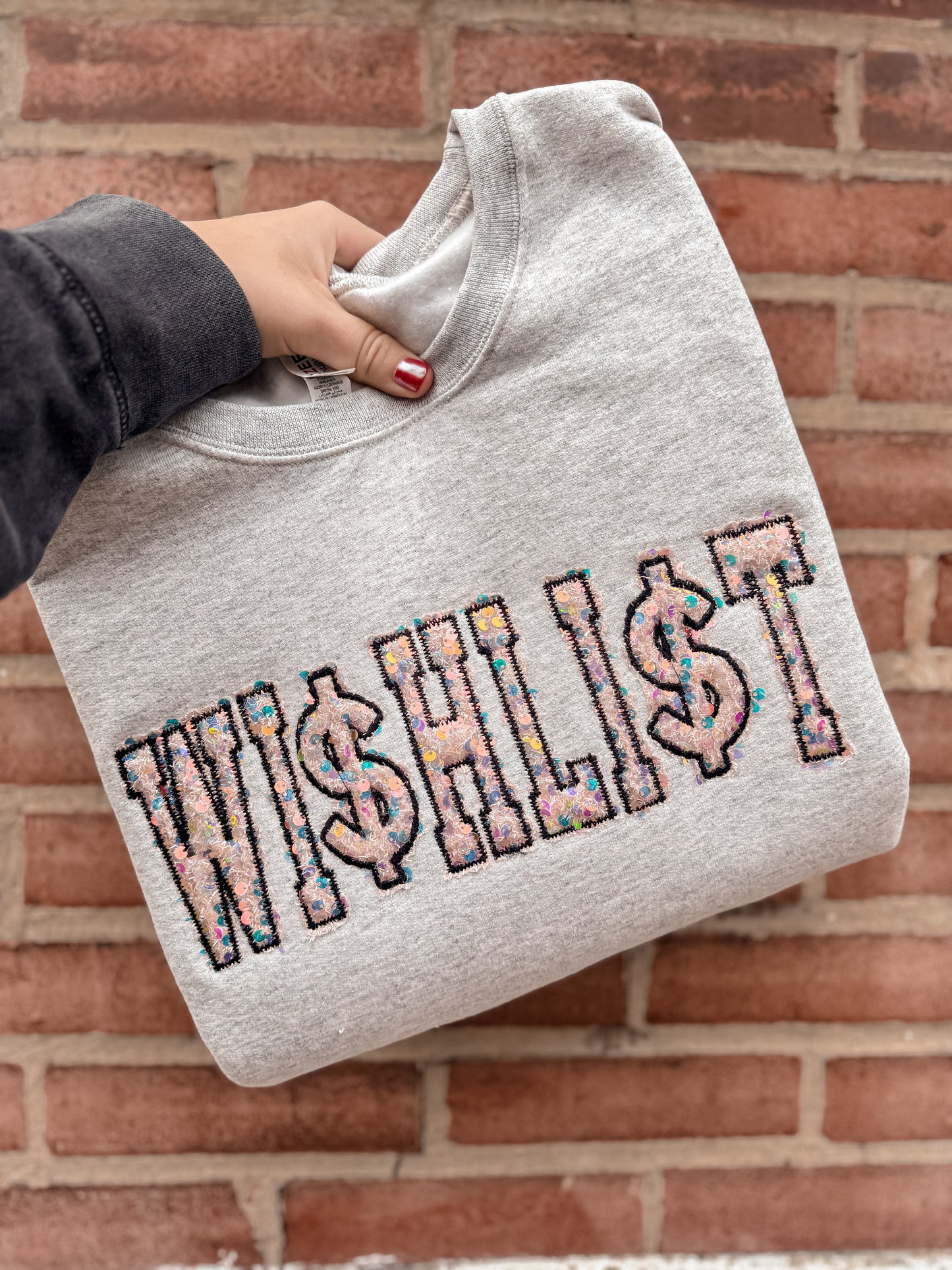 WI$HLI$T Sequin Crewneck
