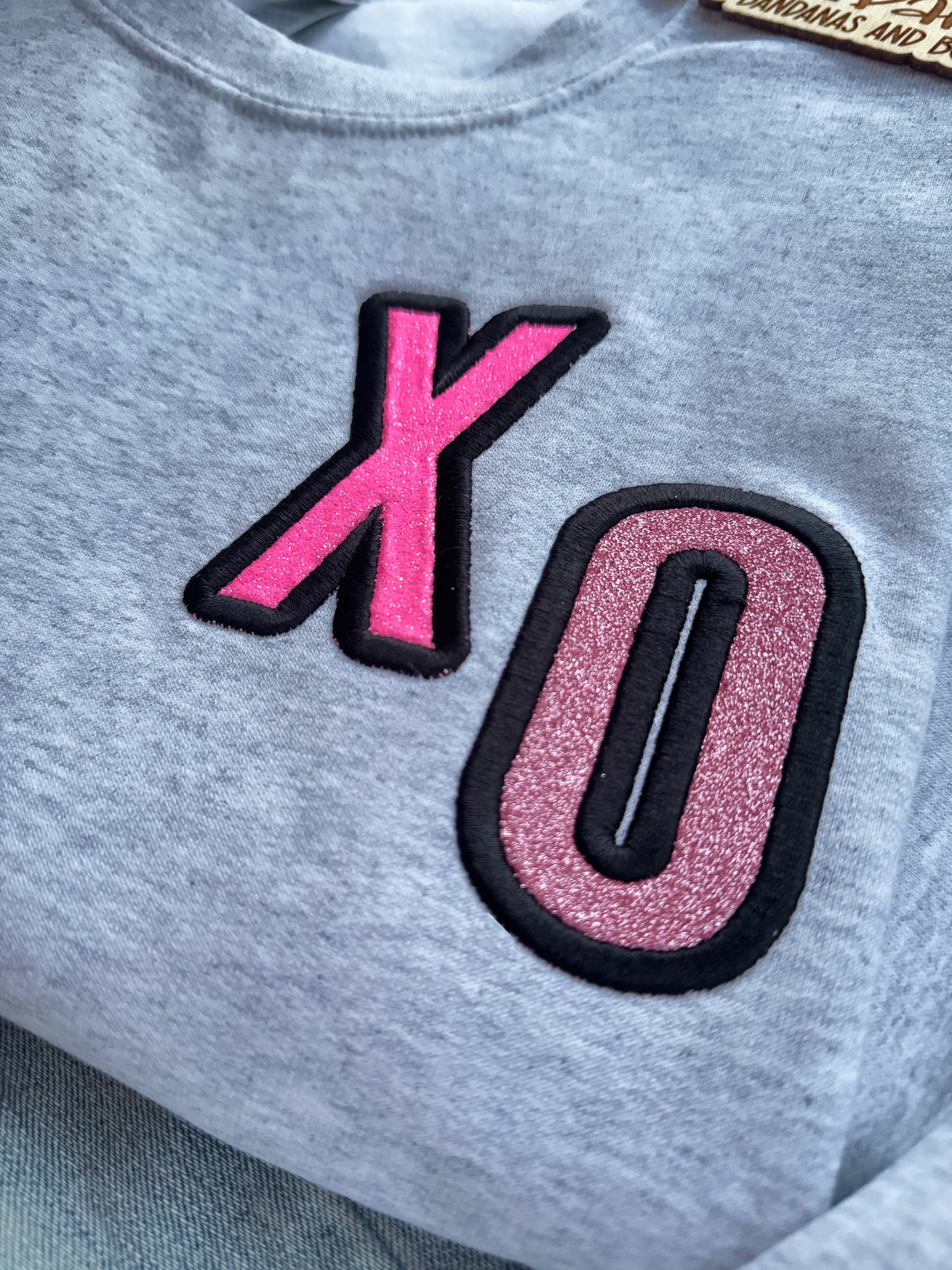 Glitter XO Crewneck