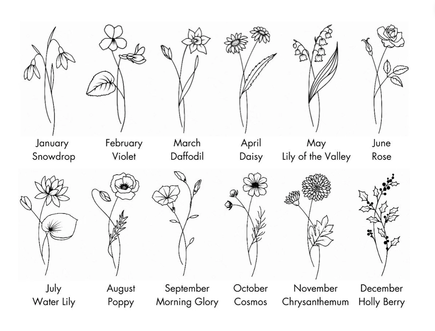 Birth Flower Tee