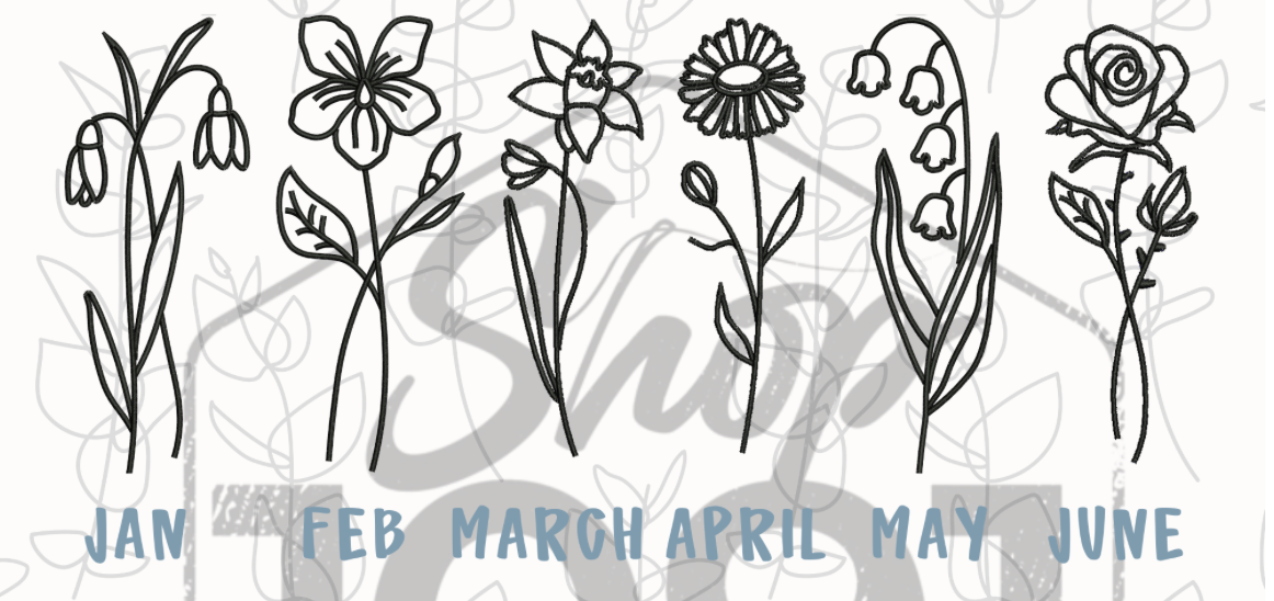 Birth Month Flower Tee