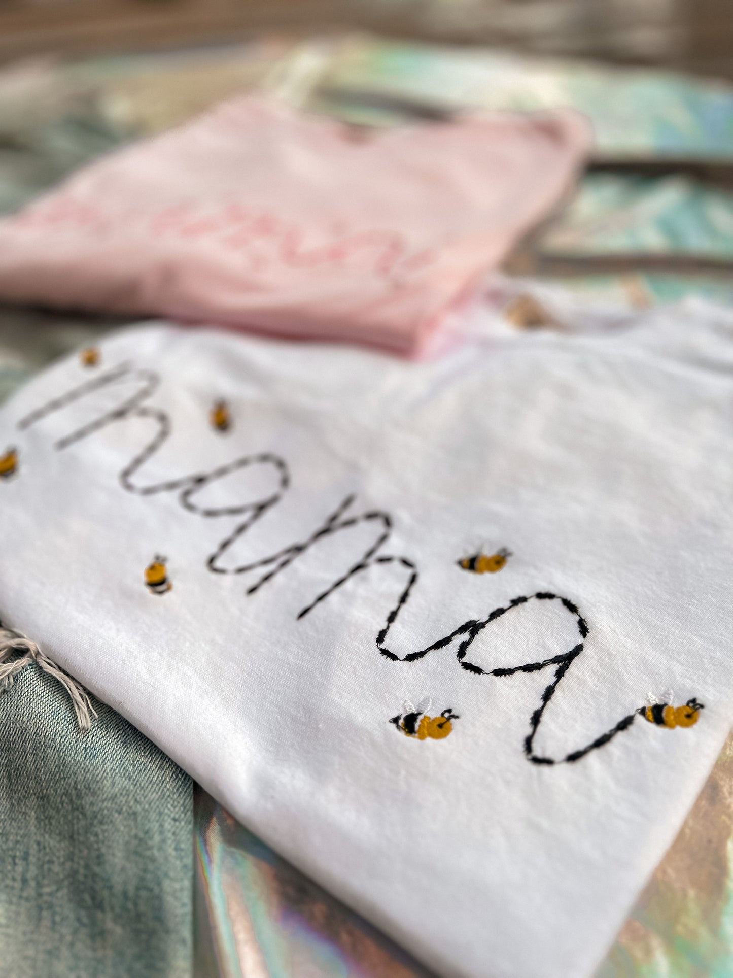 Mama Chain Stitch Tee
