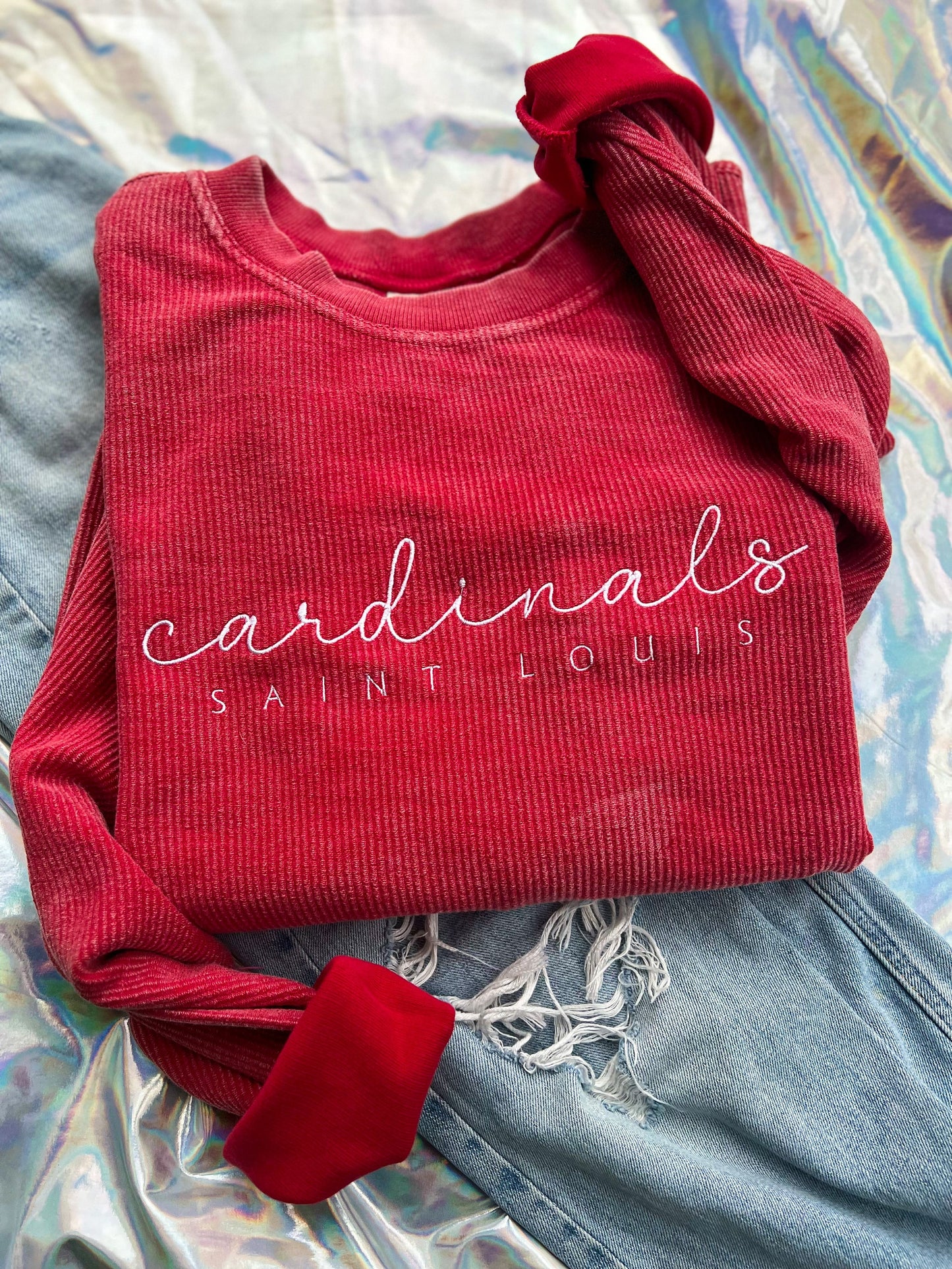 STL Baseball Corded Crewneck