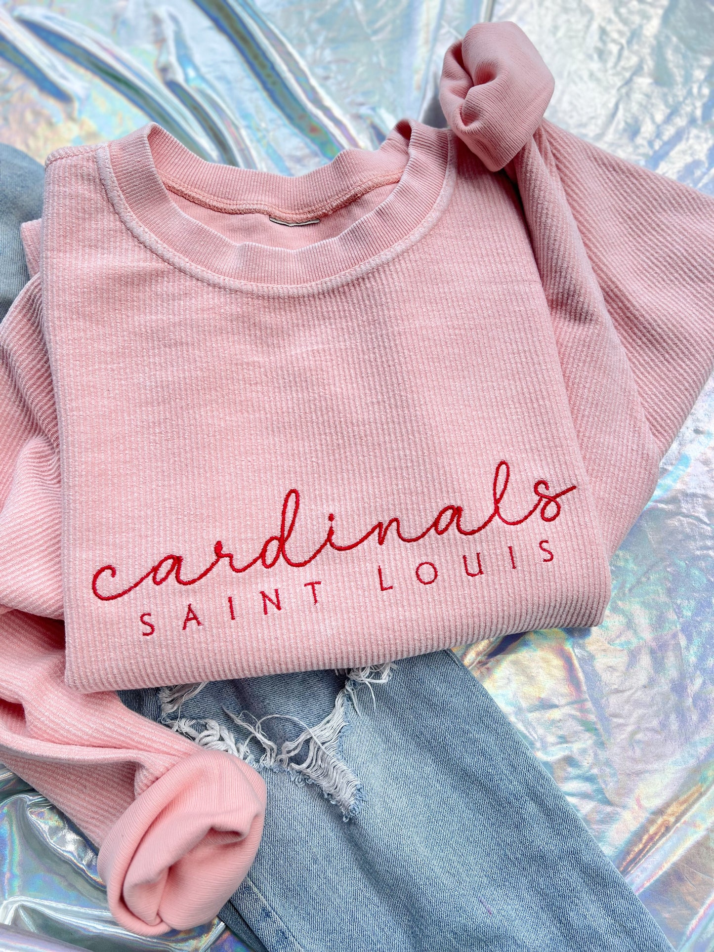 STL Baseball Corded Crewneck