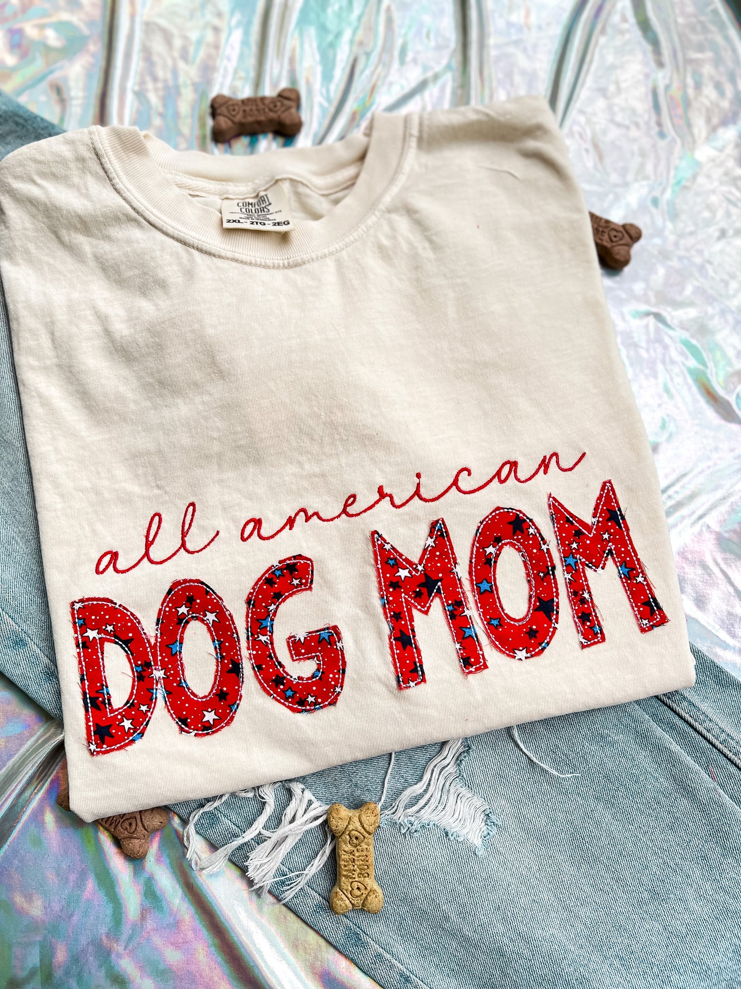 All American Dog Mom Tee