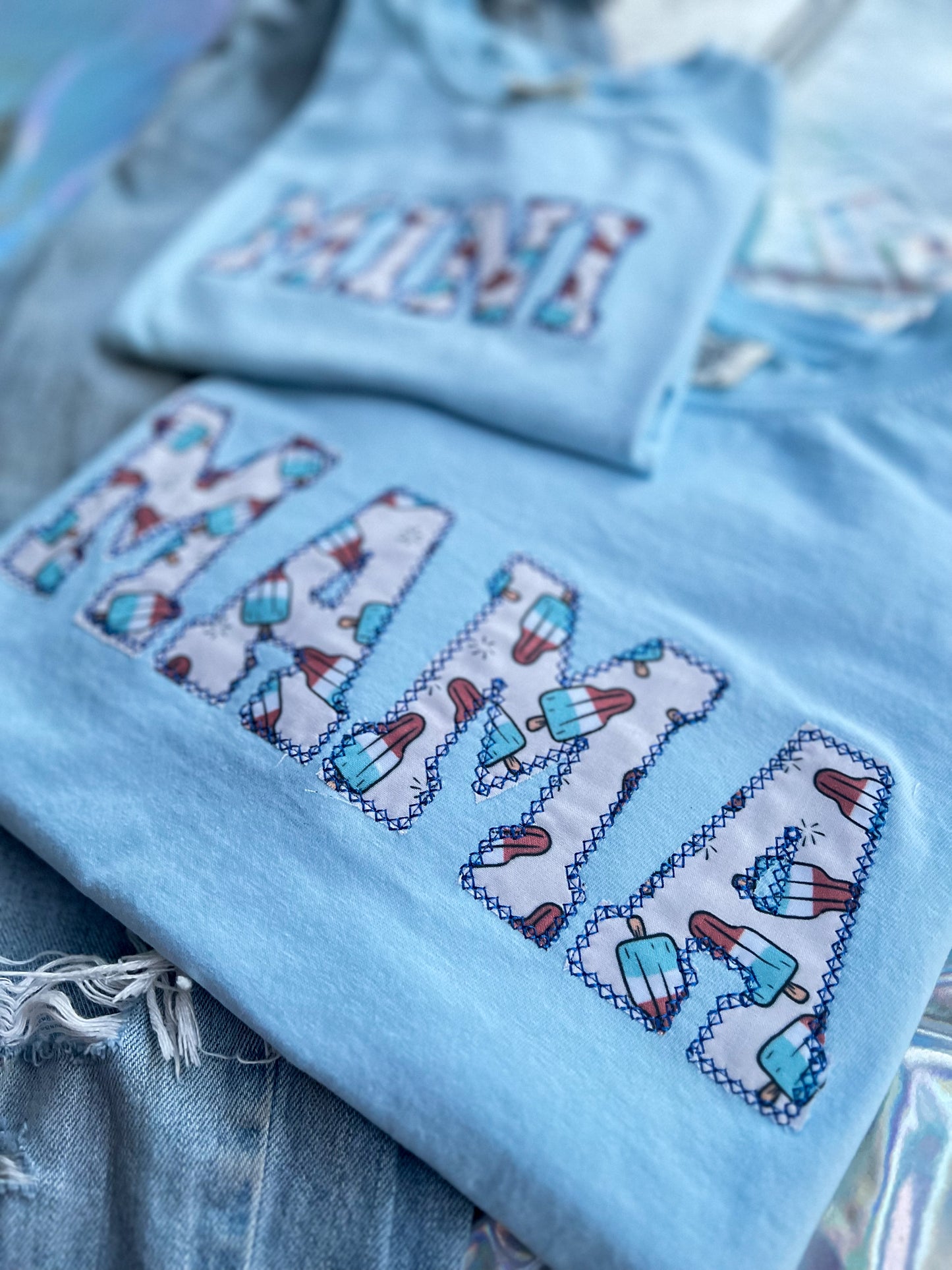 Mama and Mini Bomb Pop Tee Set