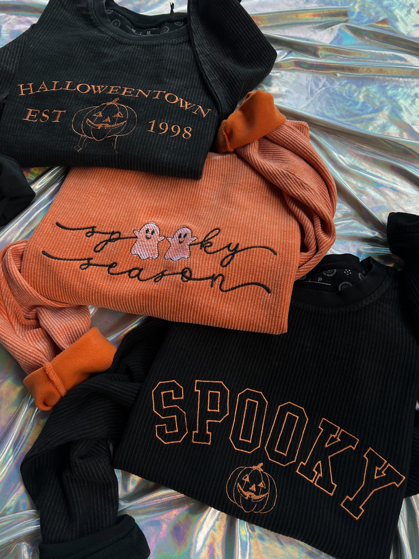 Spooky Corded Crewnecks
