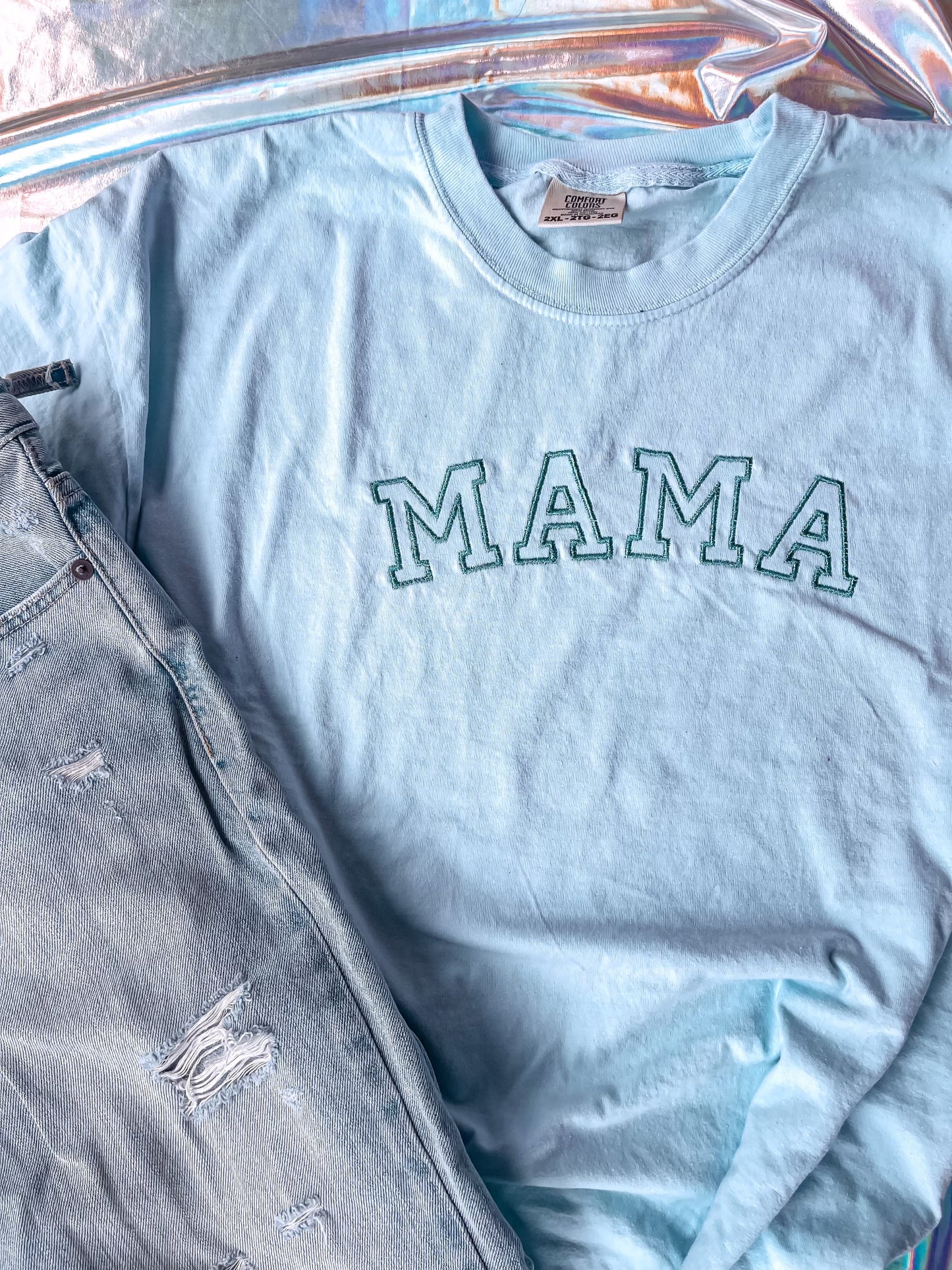 Light Blue MAMA Tshirt