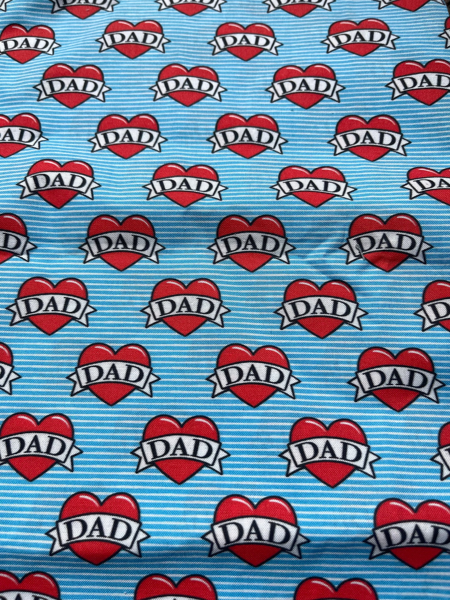 Blue Love Dad Bandana