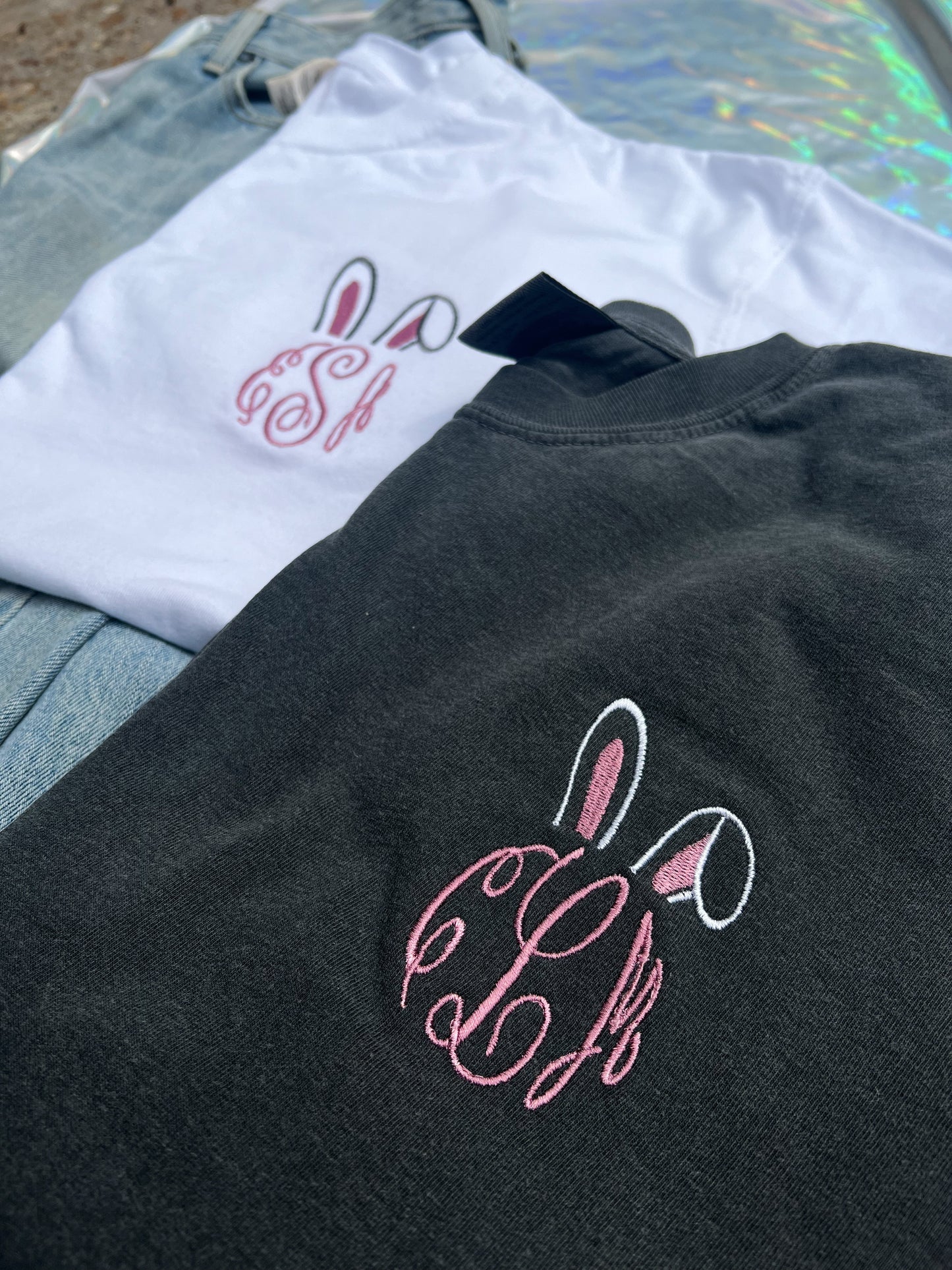 Bunny Ears Monogram Tshirt