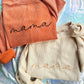 mama (customizable) Embroidered Corded Crewnecks (AVAILABLE FOR MOTHERS DAY)