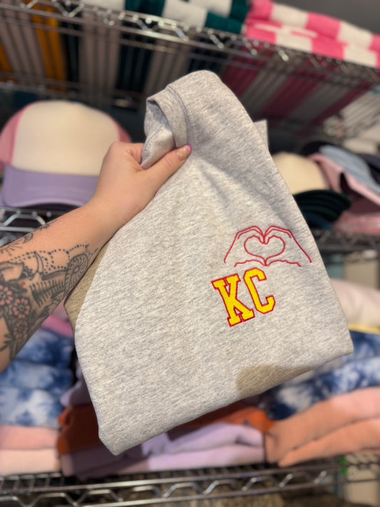 KC Hand Heart Crewneck IMPERFECT