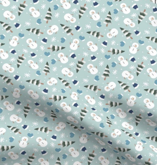 Blue Snowman Bandana