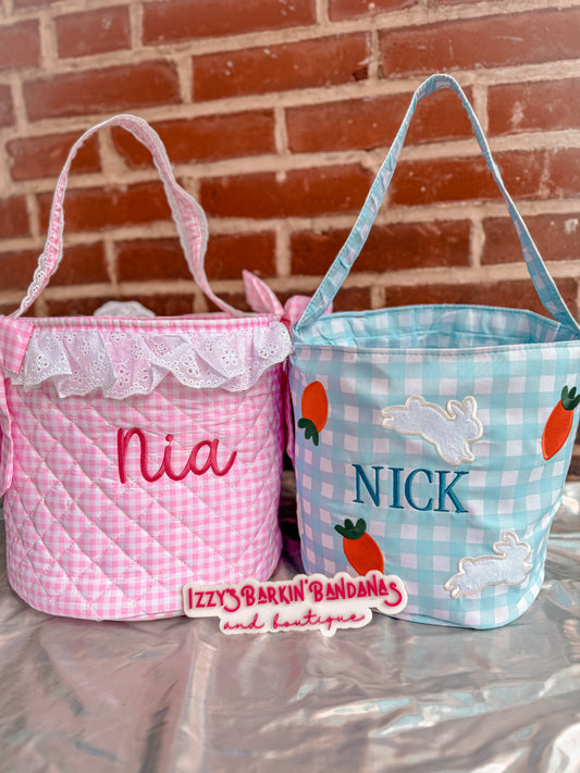 Embroidered Easter Basket