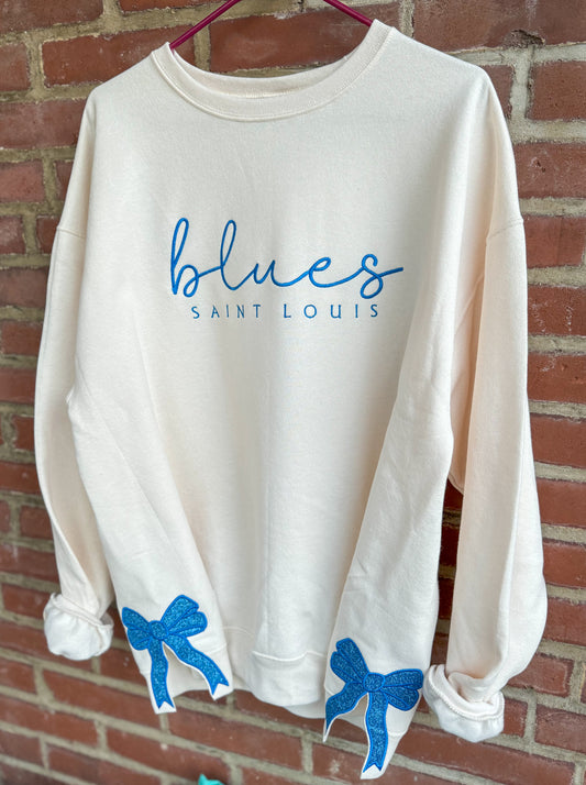 Saint Louis Hockey Bows Crewneck