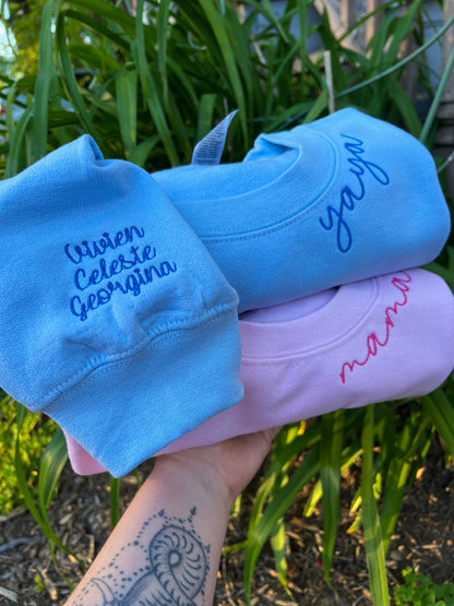 Mama (customizable) Collar Crewneck