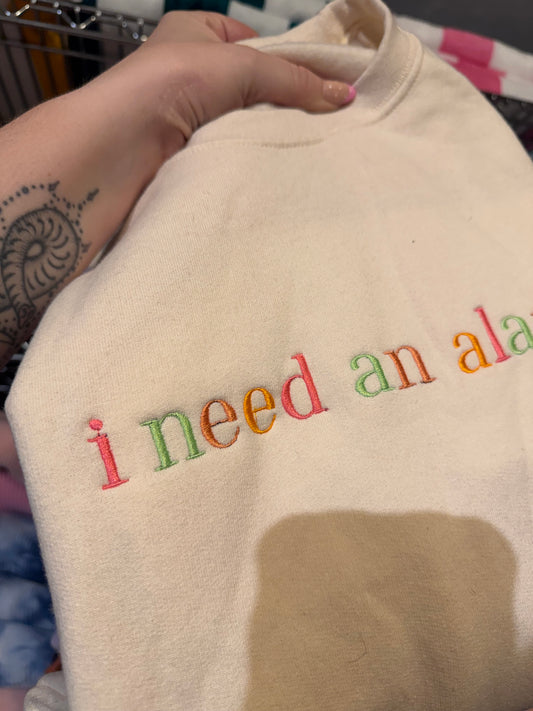 2XL Imperfect: I need an Alani Crewneck