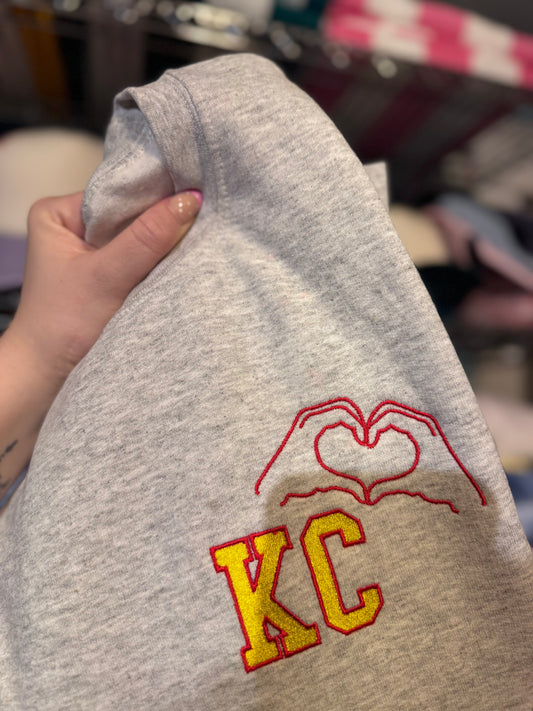KC Hand Heart Crewneck IMPERFECT