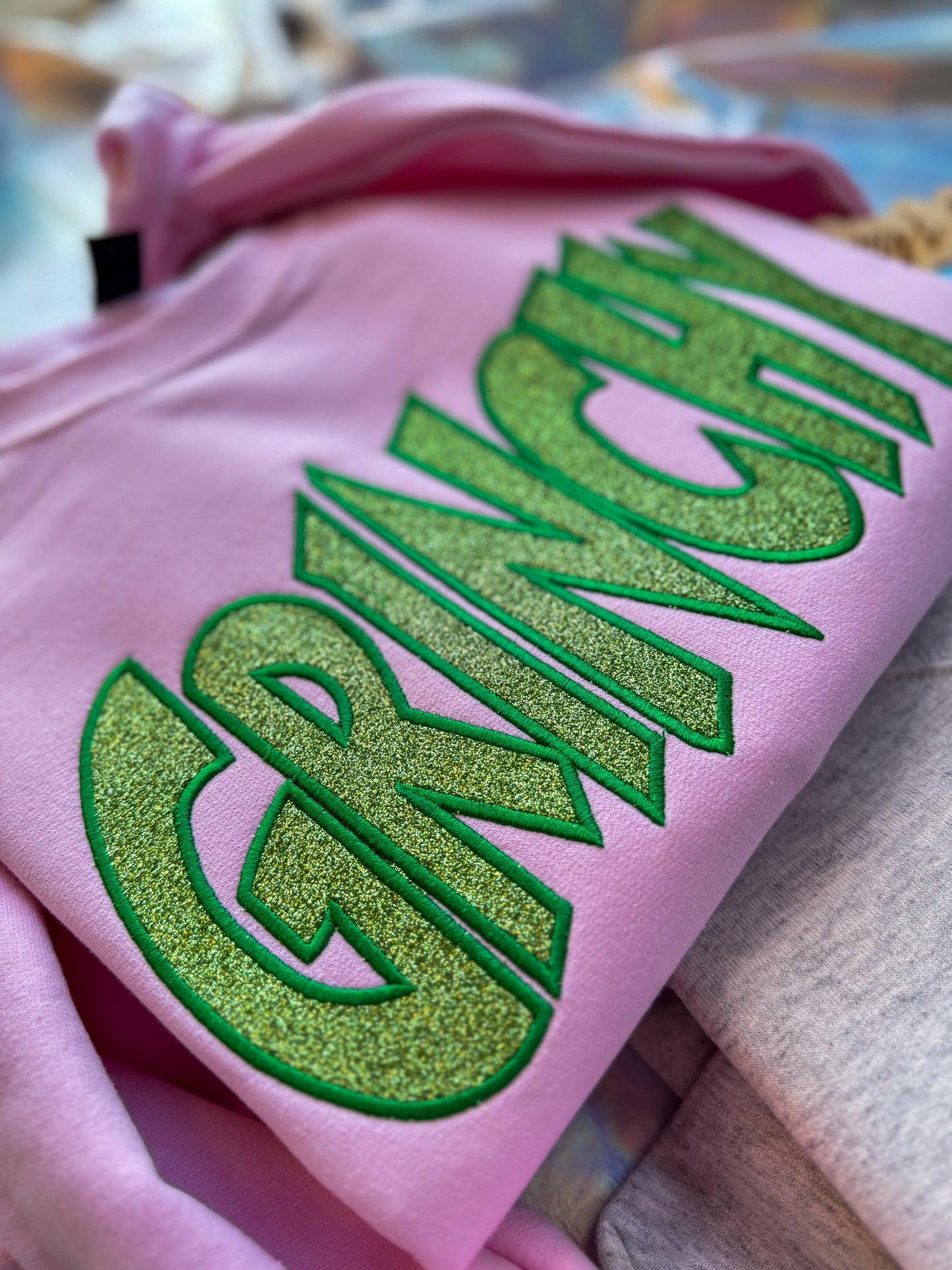 GR*NCHY Glitter Crewneck